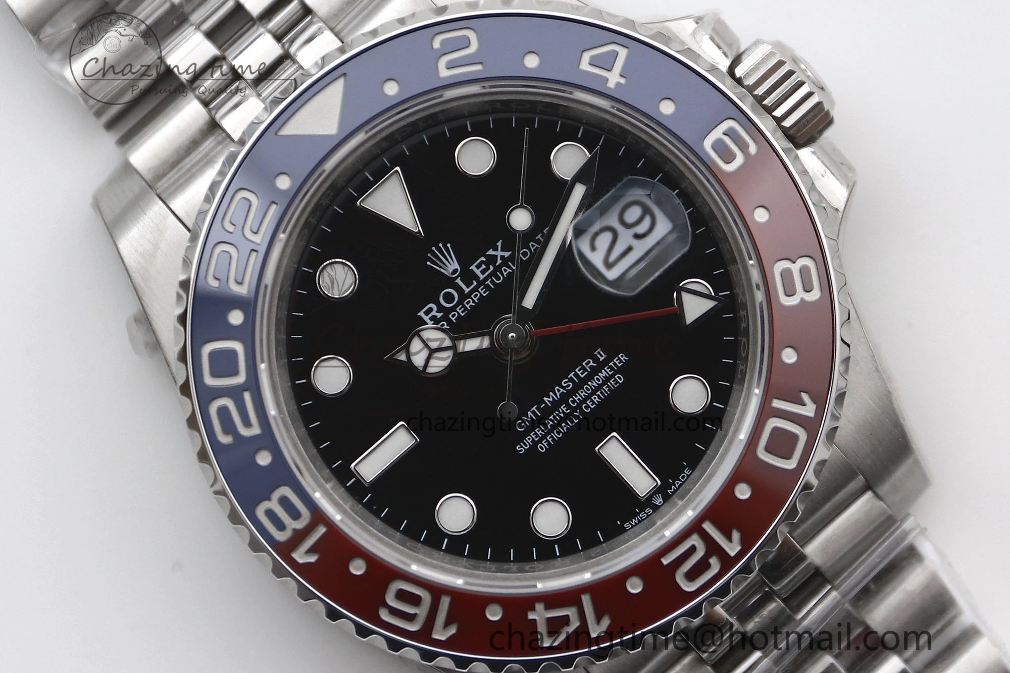 GMT Master II 126710 BLRO 904L SS TW+ Best Edition on Jubilee Bracelet VR3285 CHS