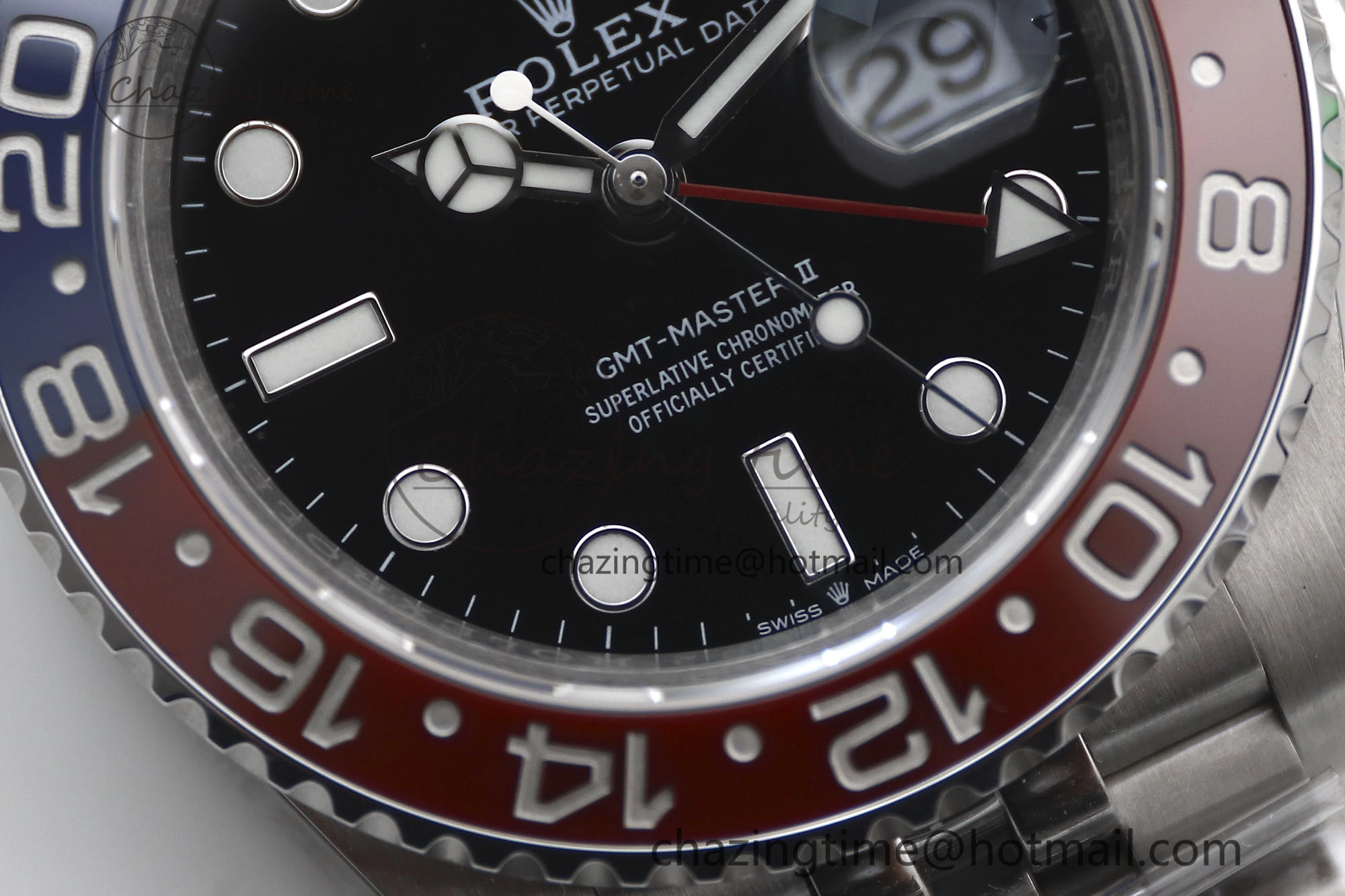 GMT Master II 126710 BLRO 904L SS TW+ Best Edition on Jubilee Bracelet VR3285 CHS