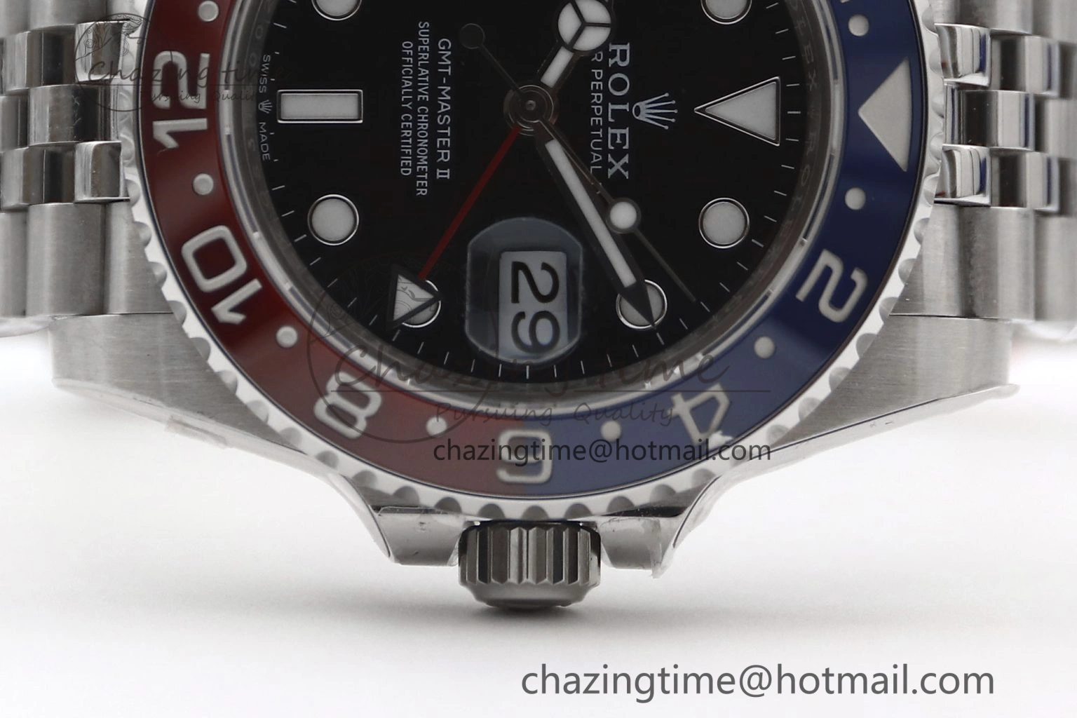 GMT Master II 126710 BLRO 904L SS TW+ Best Edition on Jubilee Bracelet VR3285 CHS