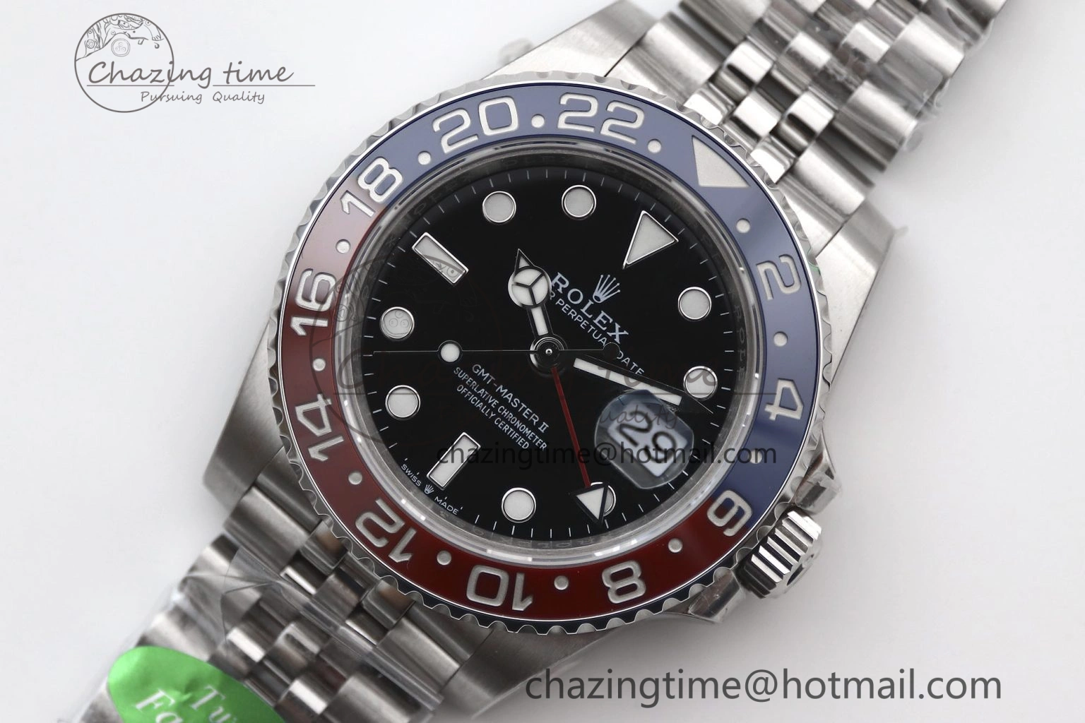 GMT Master II 126710 BLRO 904L SS TW+ Best Edition on Jubilee Bracelet VR3285 CHS