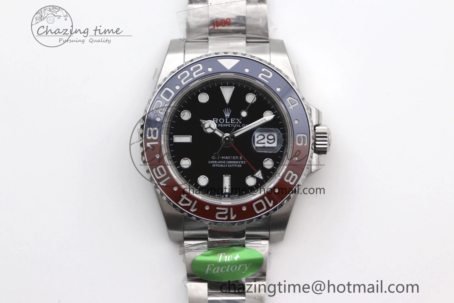 GMT Master II 126710 BLRO 904L SS TW+ Best Edition on Oyster Bracelet VR3285 CHS