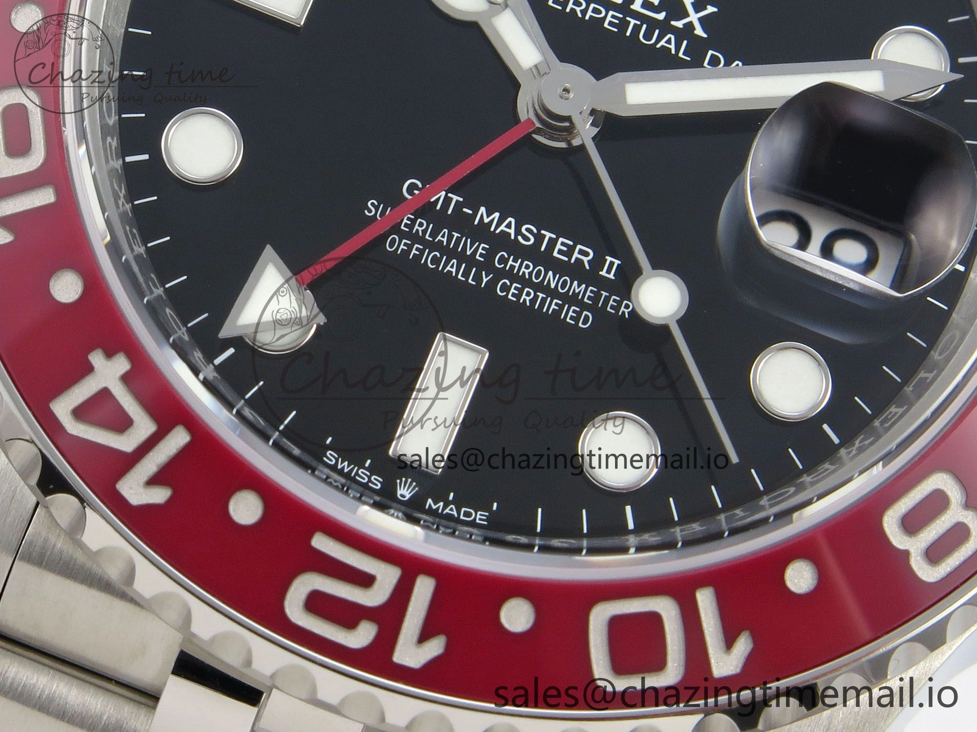GMT-Master II 126710 BLRO 904L SS VSF 1:1 Best Edition Black Dial On Jubilee Bracelet DD3285 CHS V3