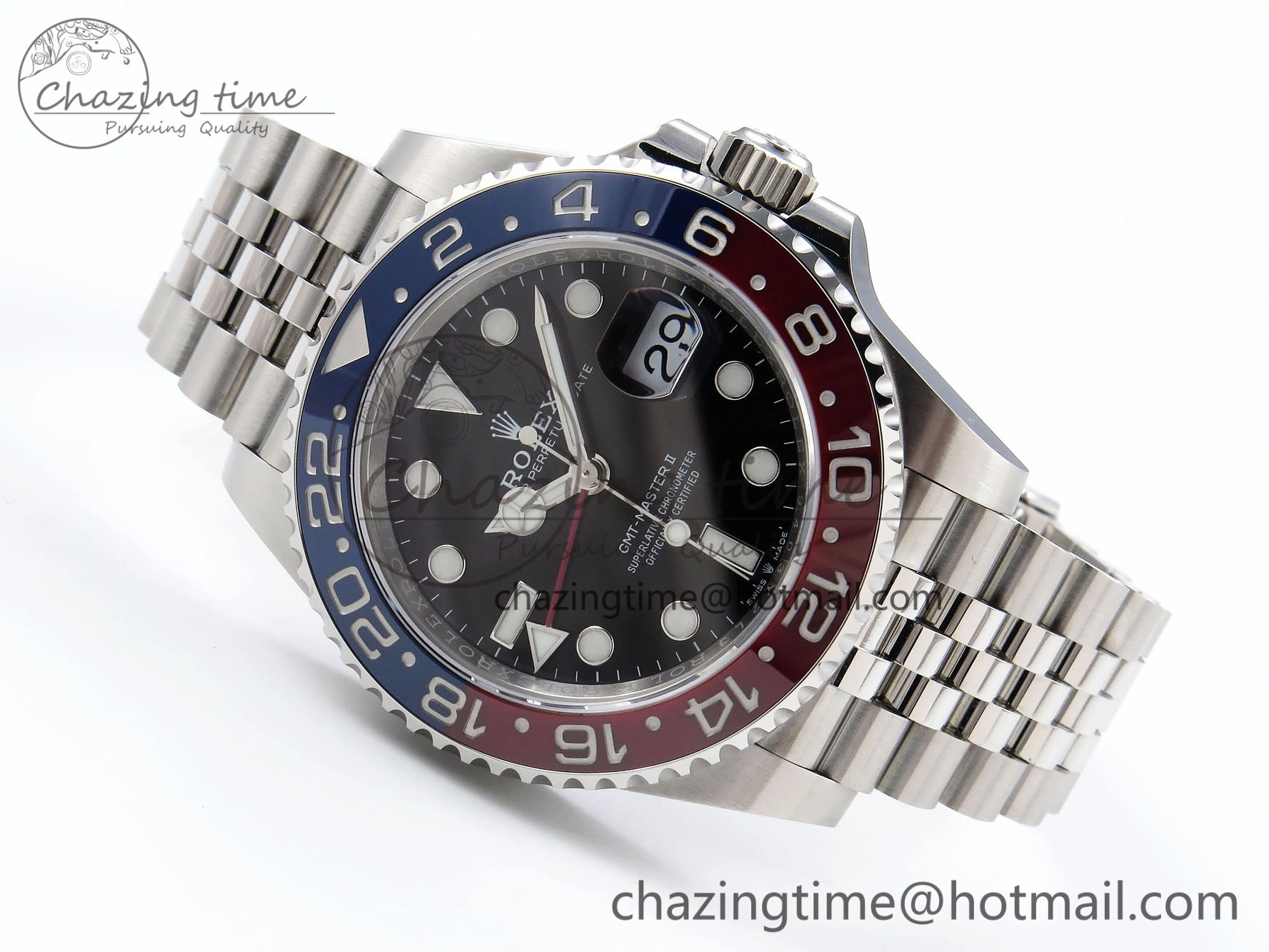 GMT-Master II 126710 BLRO 904L Steel VSF 1:1 Best Edition VR3285 (Correct Hand Stack)