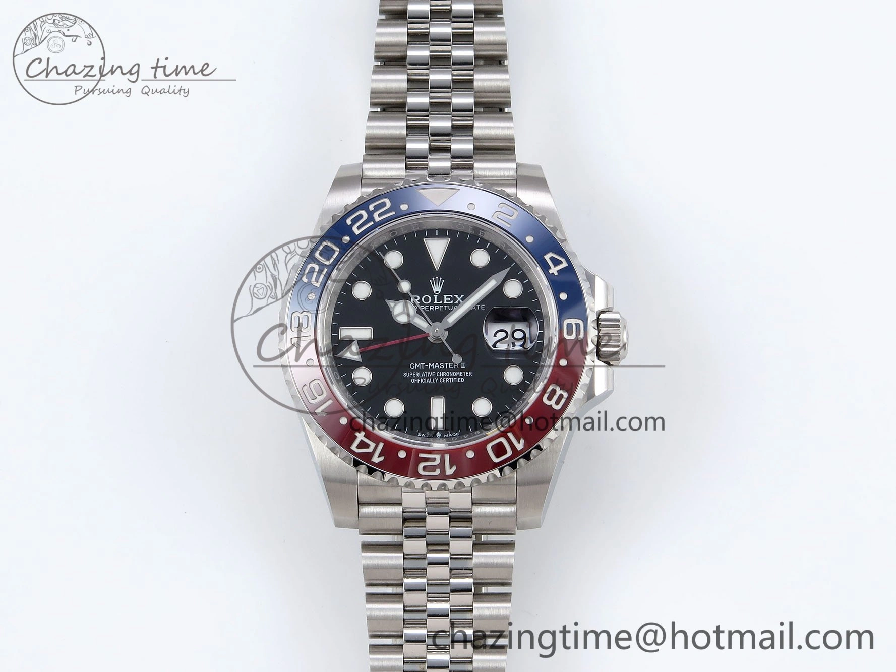 GMT-Master II 126710 BLRO 904L Steel VSF 1:1 Best Edition VR3285 (Correct Hand Stack)