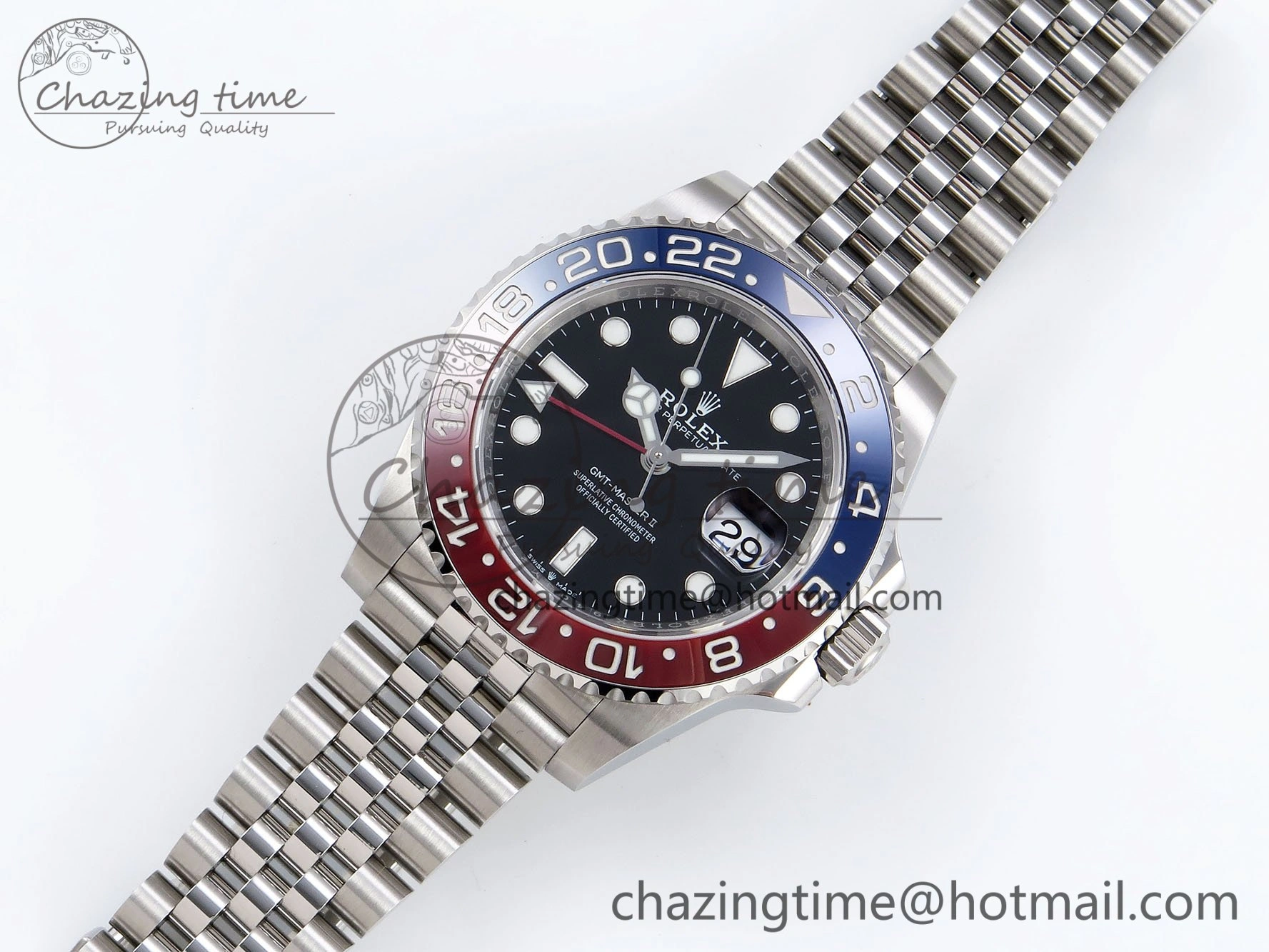 GMT-Master II 126710 BLRO 904L Steel VSF 1:1 Best Edition VR3285 (Correct Hand Stack)