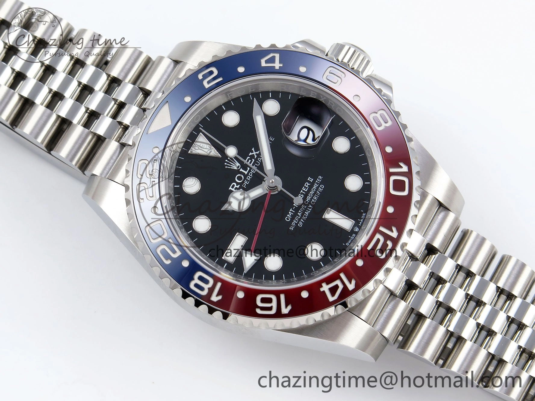 GMT-Master II 126710 BLRO 904L Steel VSF 1:1 Best Edition VR3285 (Correct Hand Stack)
