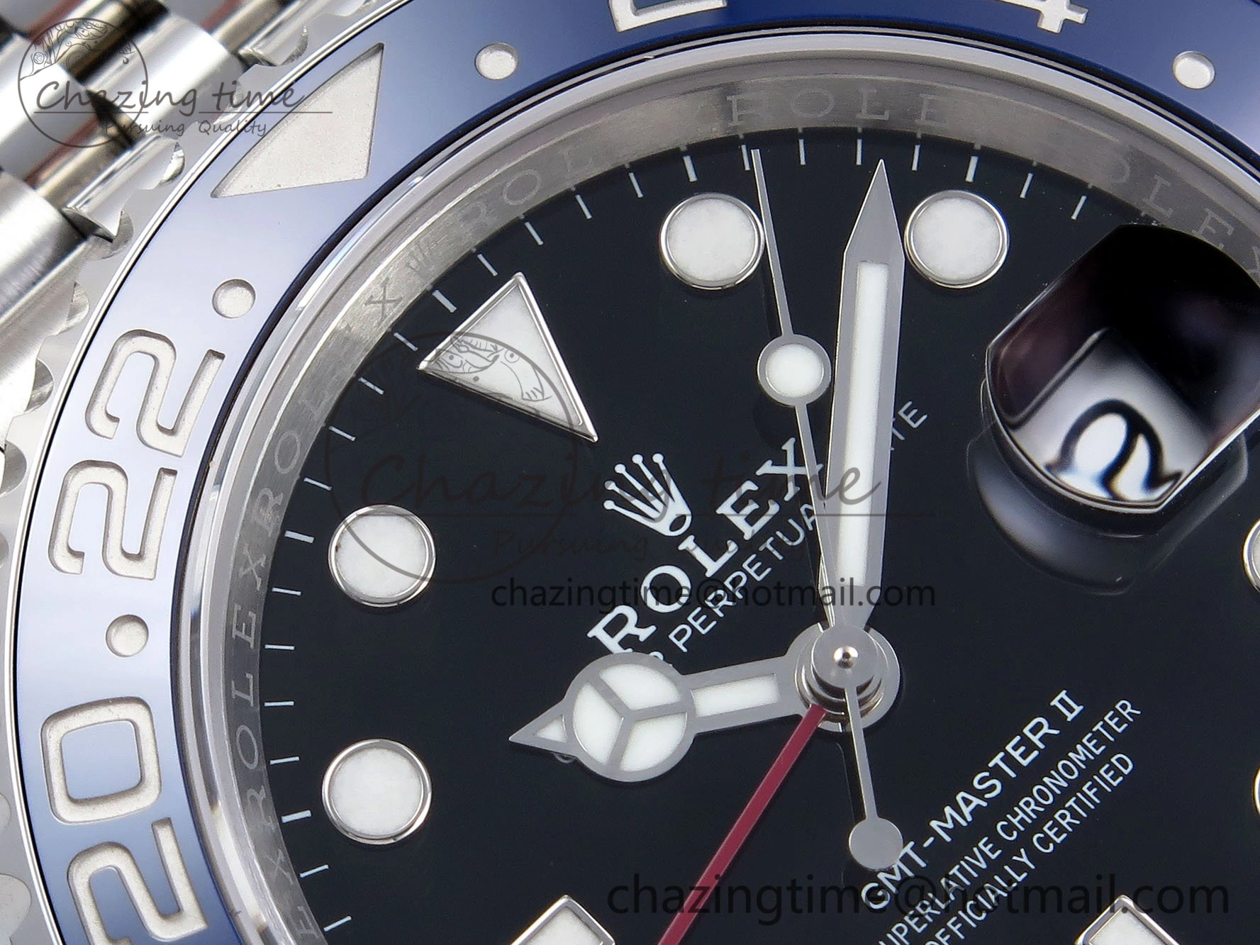 GMT-Master II 126710 BLRO 904L Steel VSF 1:1 Best Edition VR3285 (Correct Hand Stack)