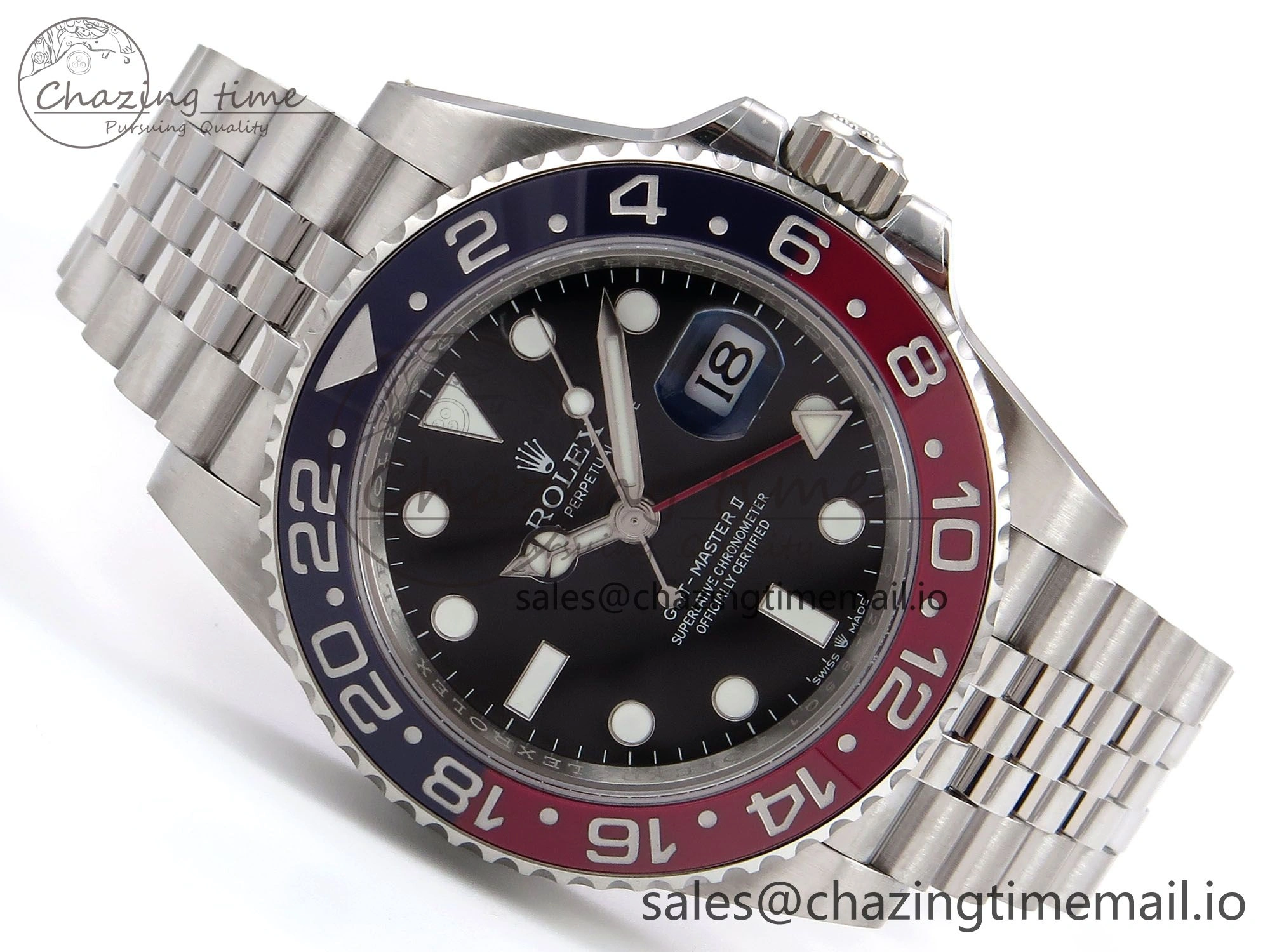 GMT-Master II 126710 BLRO 904L THBF 1:1 Best Edition on Jubilee Bracelet SH3285 CHS