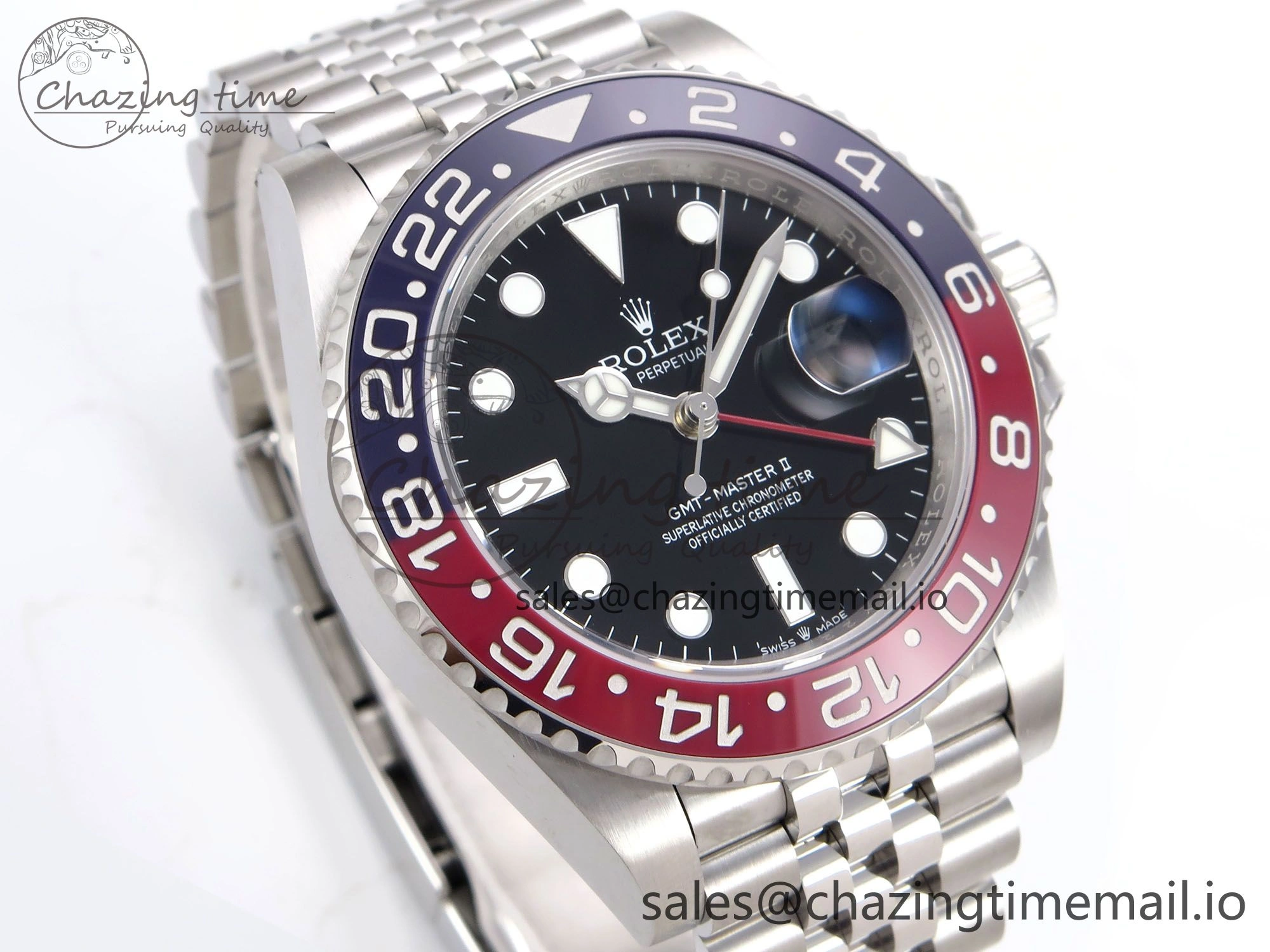 GMT-Master II 126710 BLRO 904L THBF 1:1 Best Edition on Jubilee Bracelet SH3285 CHS
