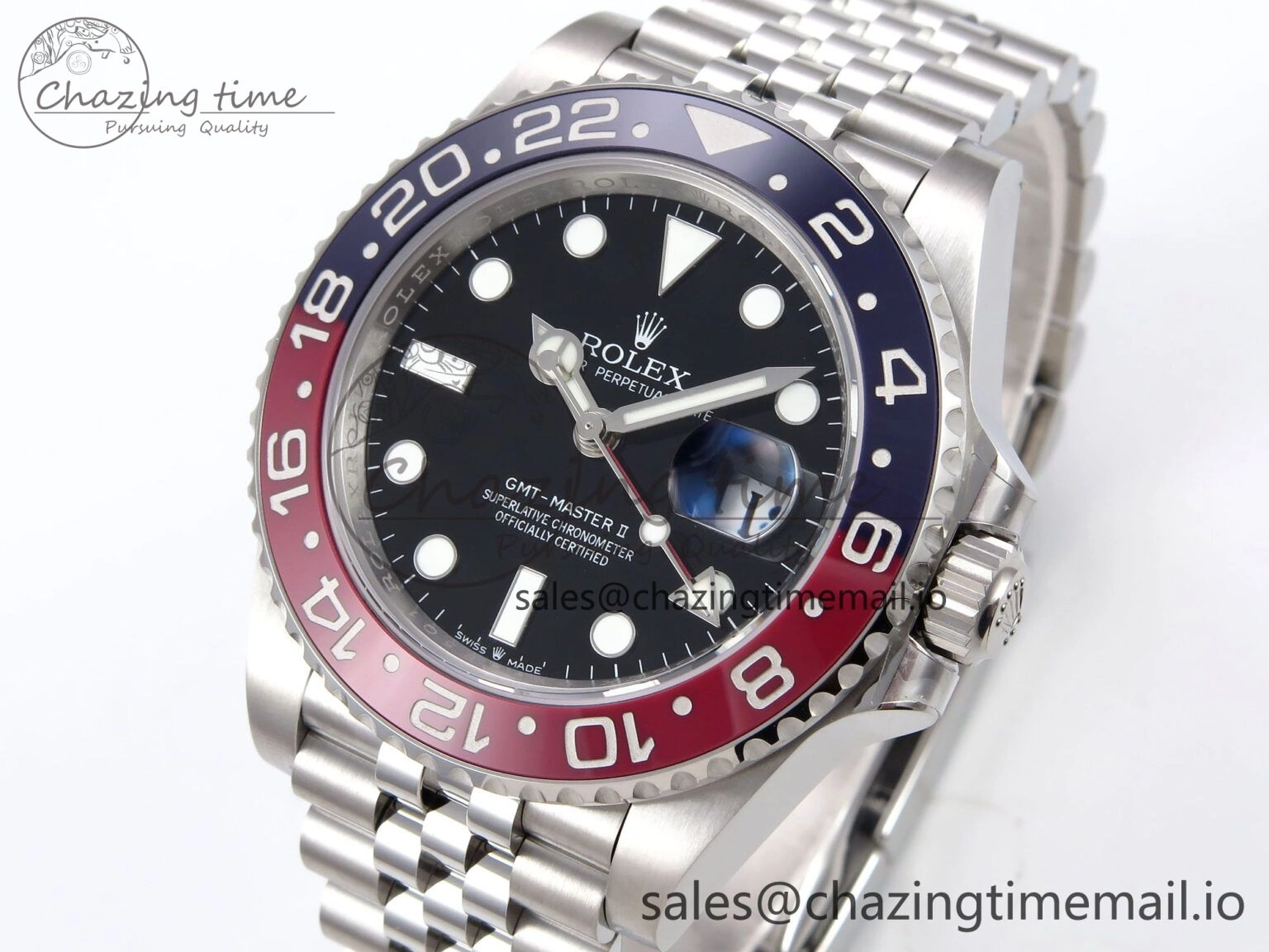 GMT-Master II 126710 BLRO 904L THBF 1:1 Best Edition on Jubilee Bracelet SH3285 CHS