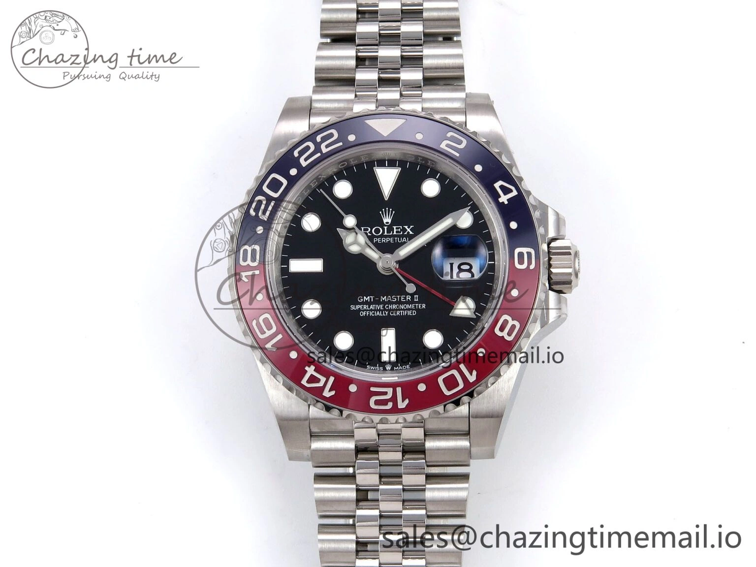 GMT-Master II 126710 BLRO 904L THBF 1:1 Best Edition on Jubilee Bracelet SH3285 CHS