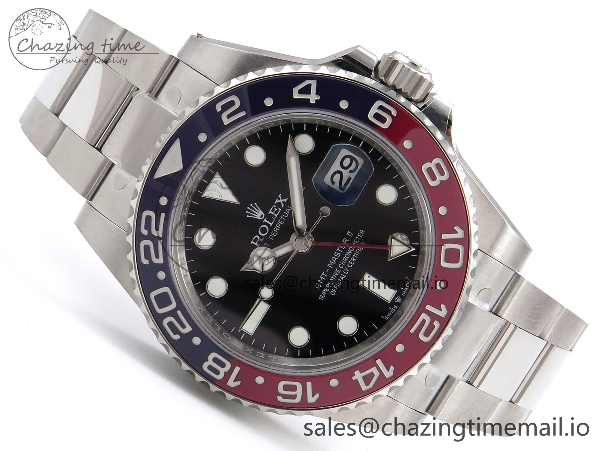 GMT-Master II 126710 BLRO 904L THBF 1:1 Best Edition on Oyster Bracelet SH3285 CHS