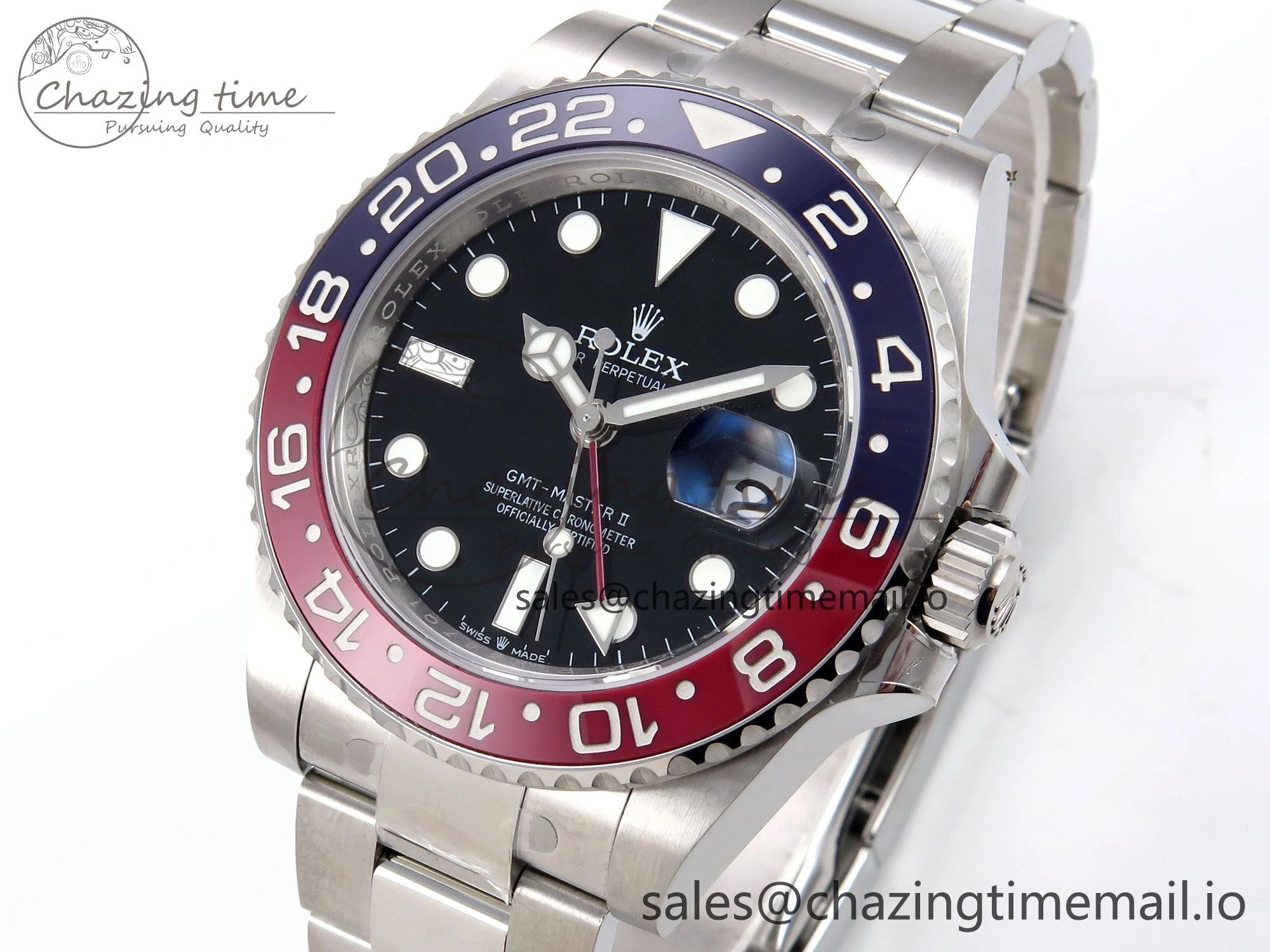 GMT-Master II 126710 BLRO 904L THBF 1:1 Best Edition on Oyster Bracelet SH3285 CHS