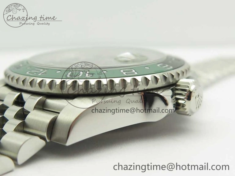 GMT-Master II 126710 BLRO BPF Black Green Ceramic Bezel SS Black Dial on SS Jubilee Bracelet A2836