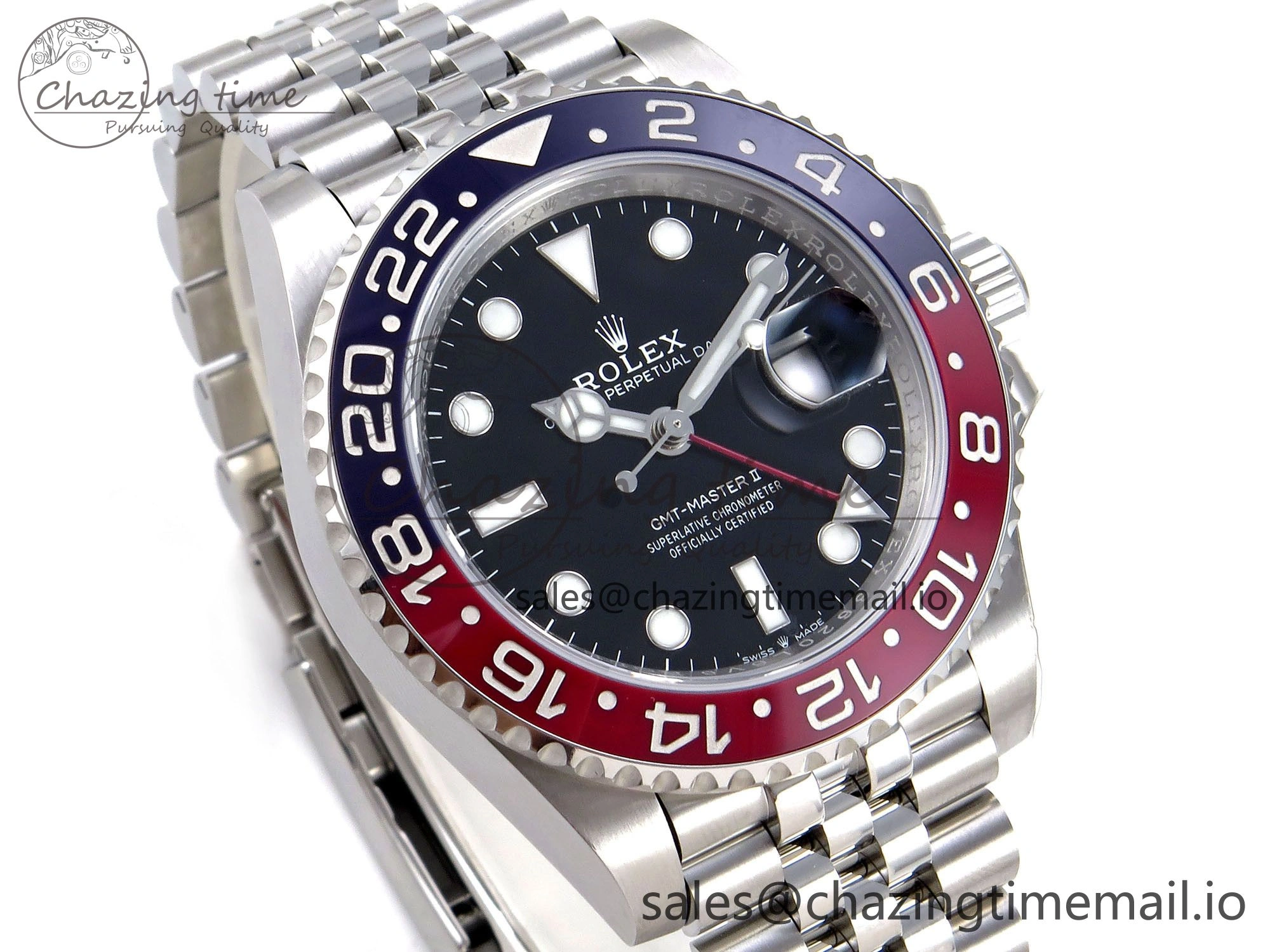 GMT-Master II 126710 BLRO Blue Red Ceramic ARF Best Edition on Jubilee Bracelet SH3285 V2