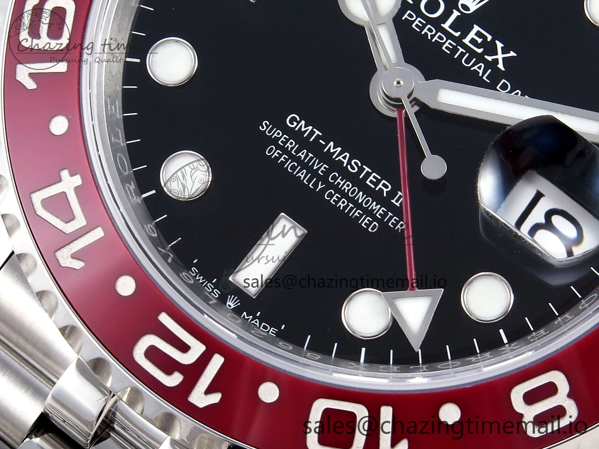 GMT-Master II 126710 BLRO Blue Red Ceramic ARF Best Edition on Jubilee Bracelet SH3285 V2