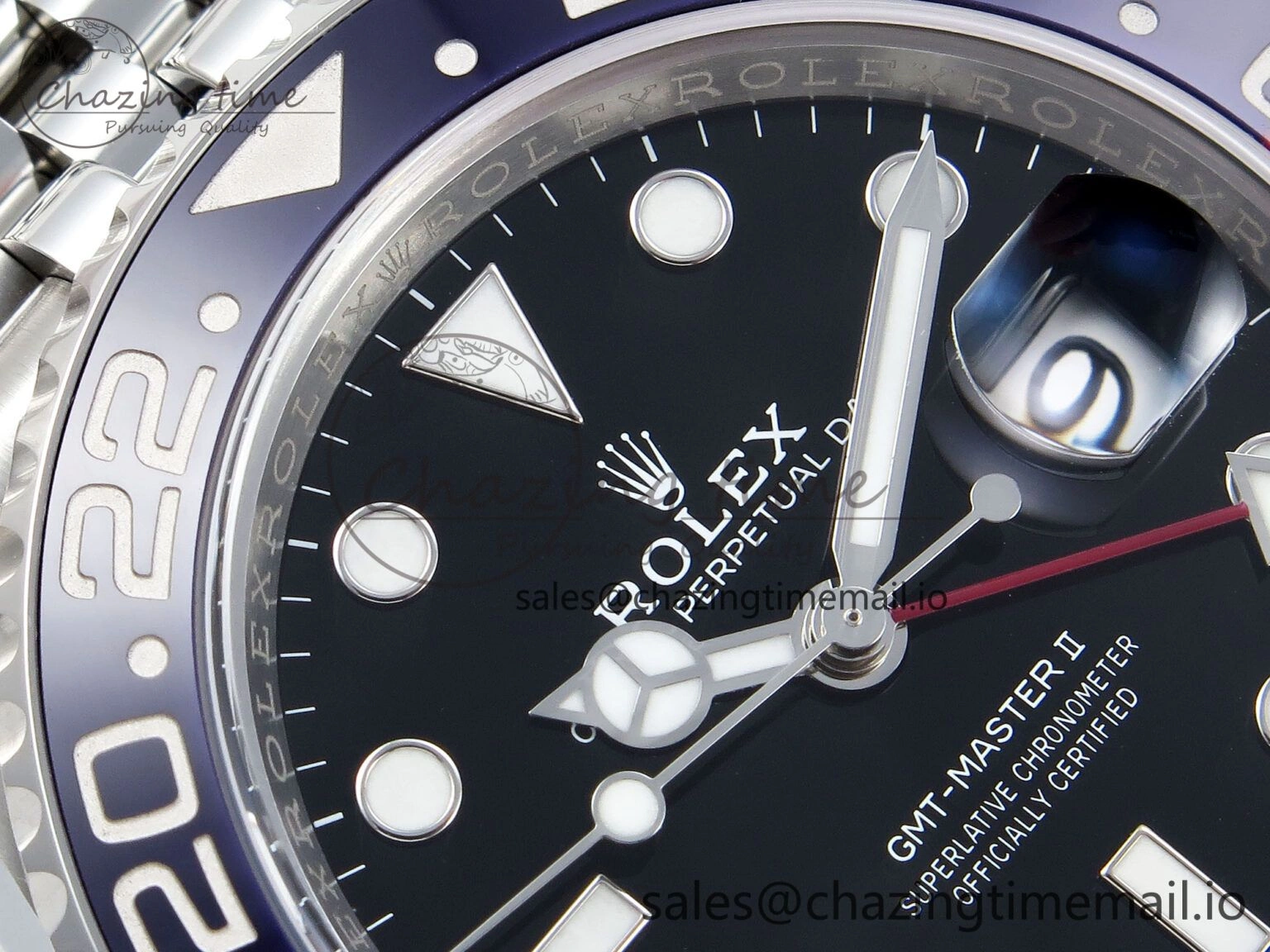 GMT-Master II 126710 BLRO Blue Red Ceramic Clean Factory Best Edition on Jubilee Bracelet DD3285 CHS V3