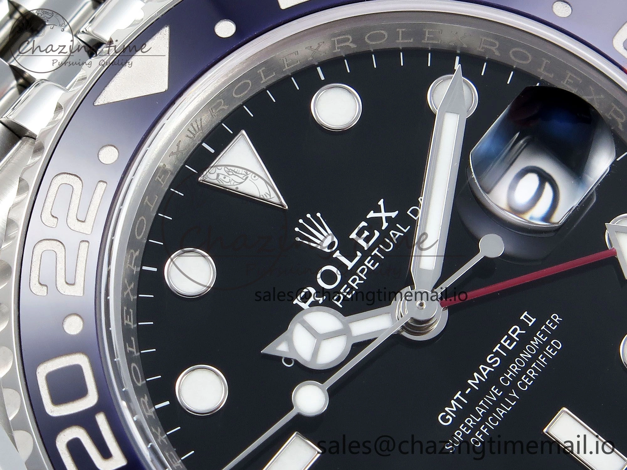 GMT-Master II 126710 BLRO Blue Red Ceramic Clean Factory Best Edition on Jubilee Bracelet DD3285 CHS V3