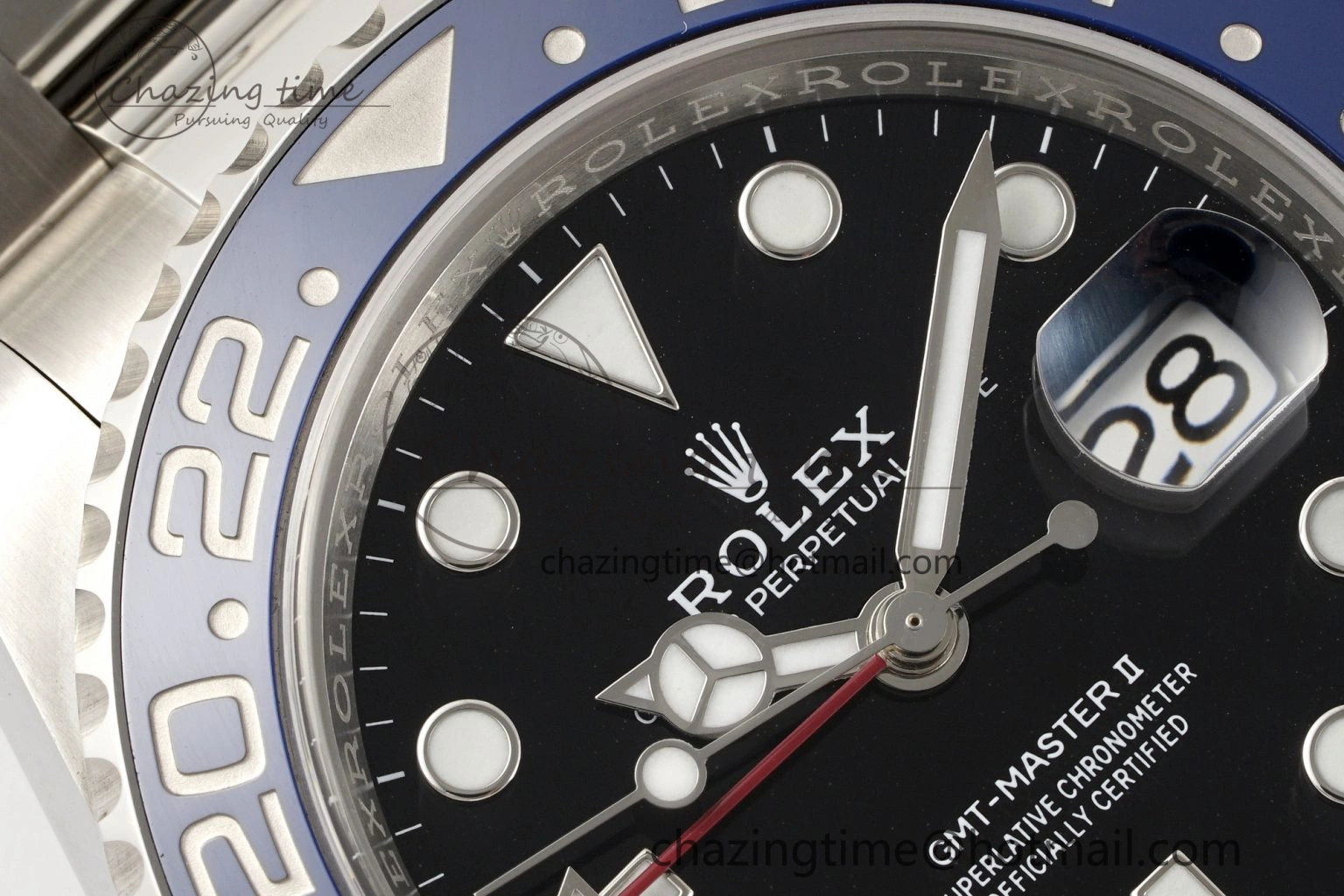 GMT-Master II 126710 BLRO Blue Red Ceramic Clean Factory Best Edition on Oyster Bracelet DD3285 CHS V3