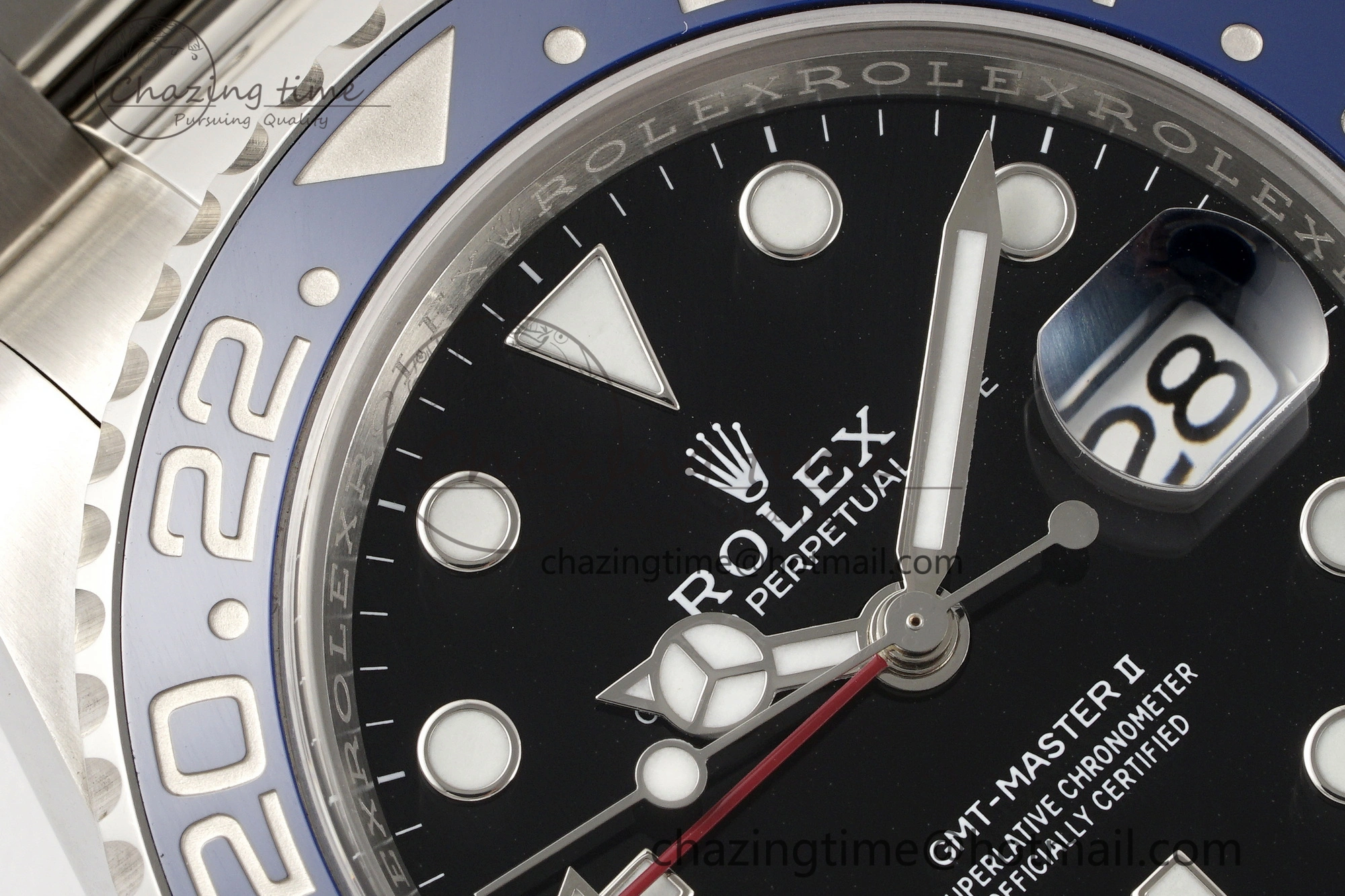 GMT-Master II 126710 BLRO Blue Red Ceramic Clean Factory Best Edition on Oyster Bracelet DD3285 CHS V3