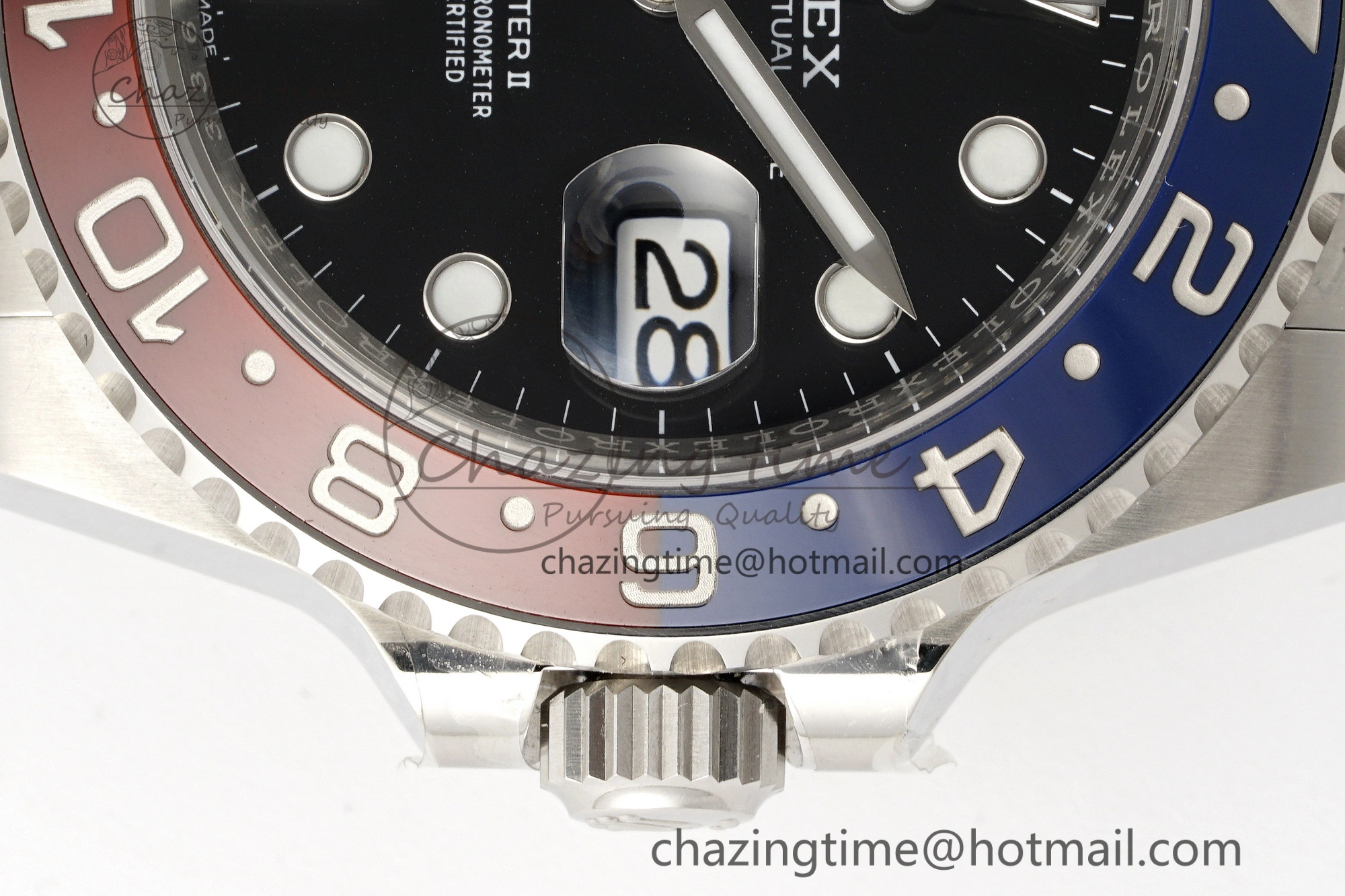 GMT-Master II 126710 BLRO Blue Red Ceramic Clean Factory Best Edition on Oyster Bracelet DD3285 CHS V3