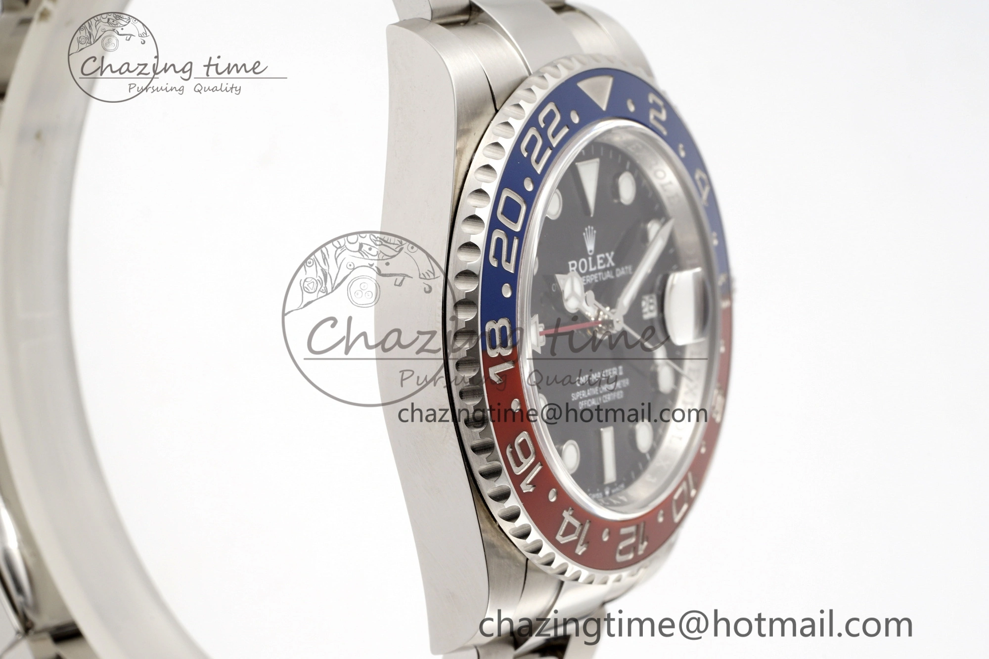 GMT-Master II 126710 BLRO Blue Red Ceramic Clean Factory Best Edition on Oyster Bracelet DD3285 CHS V3