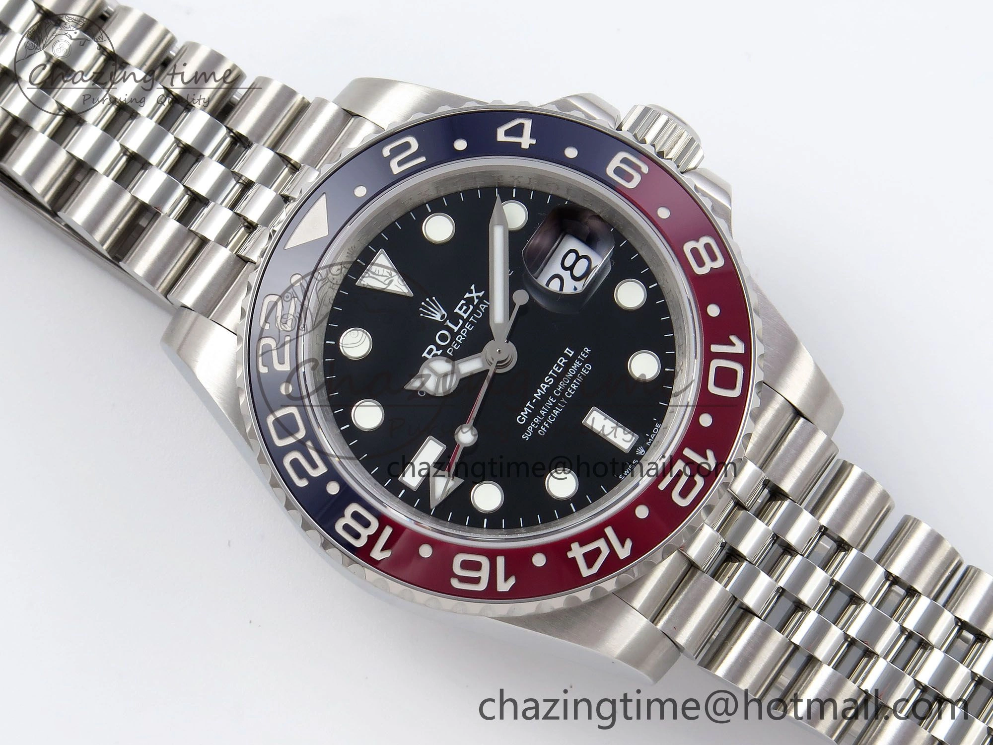 GMT-Master II 126710 BLRO Blue Red Ceramic QF 1:1 Best Edition on Jubilee Bracelet VR3285 CHS