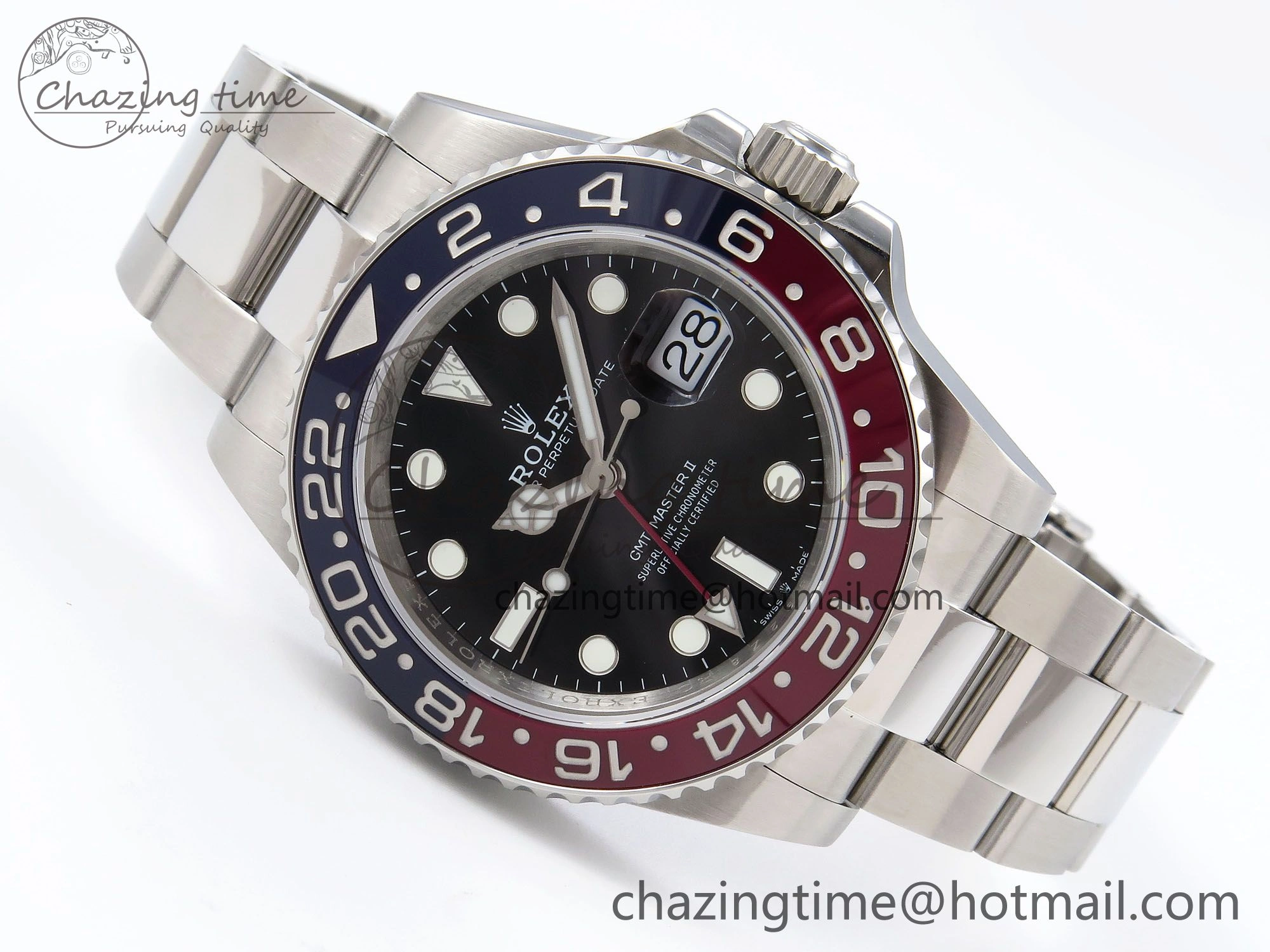 GMT-Master II 126710 BLRO Blue Red Ceramic QF 1:1 Best Edition on Oyster Bracelet VR3285 CHS