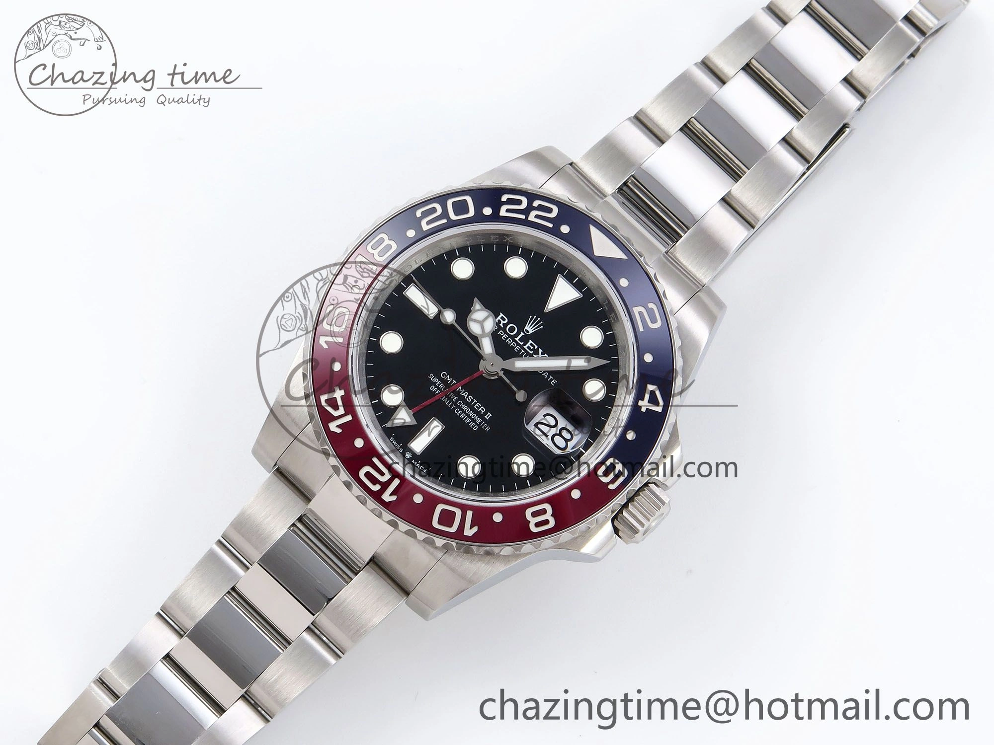 GMT-Master II 126710 BLRO Blue Red Ceramic QF 1:1 Best Edition on Oyster Bracelet VR3285 CHS