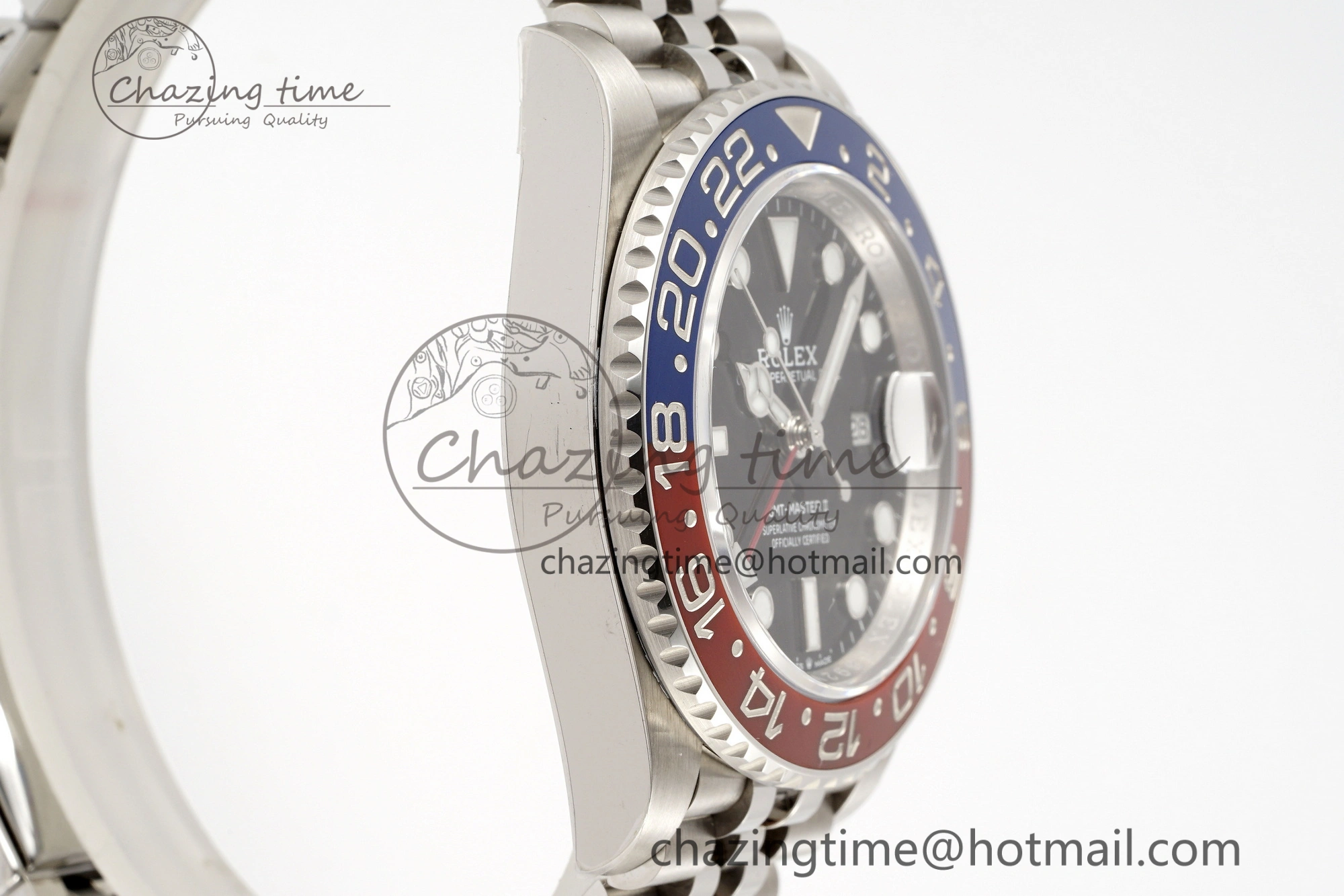 GMT Master II 126710 BLRO Pepsi 904L SS C+F 1:1 Best Edition Black Dial on Jubilee Bracelet SH3285 CHS