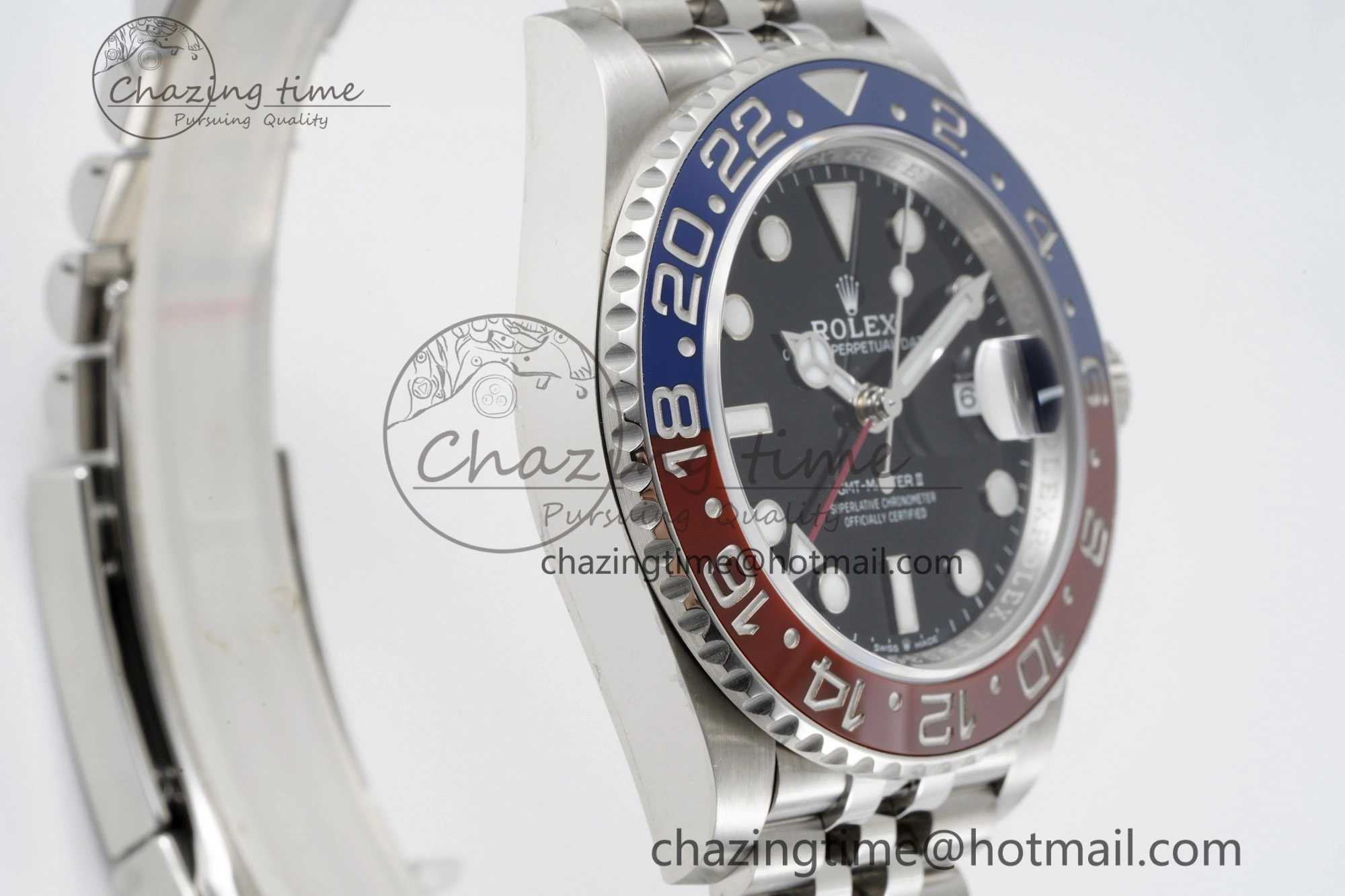 GMT Master II 126710 BLRO Pepsi 904L SS C+F 1:1 Best Edition Black Dial on Jubilee Bracelet VR3285 CHS