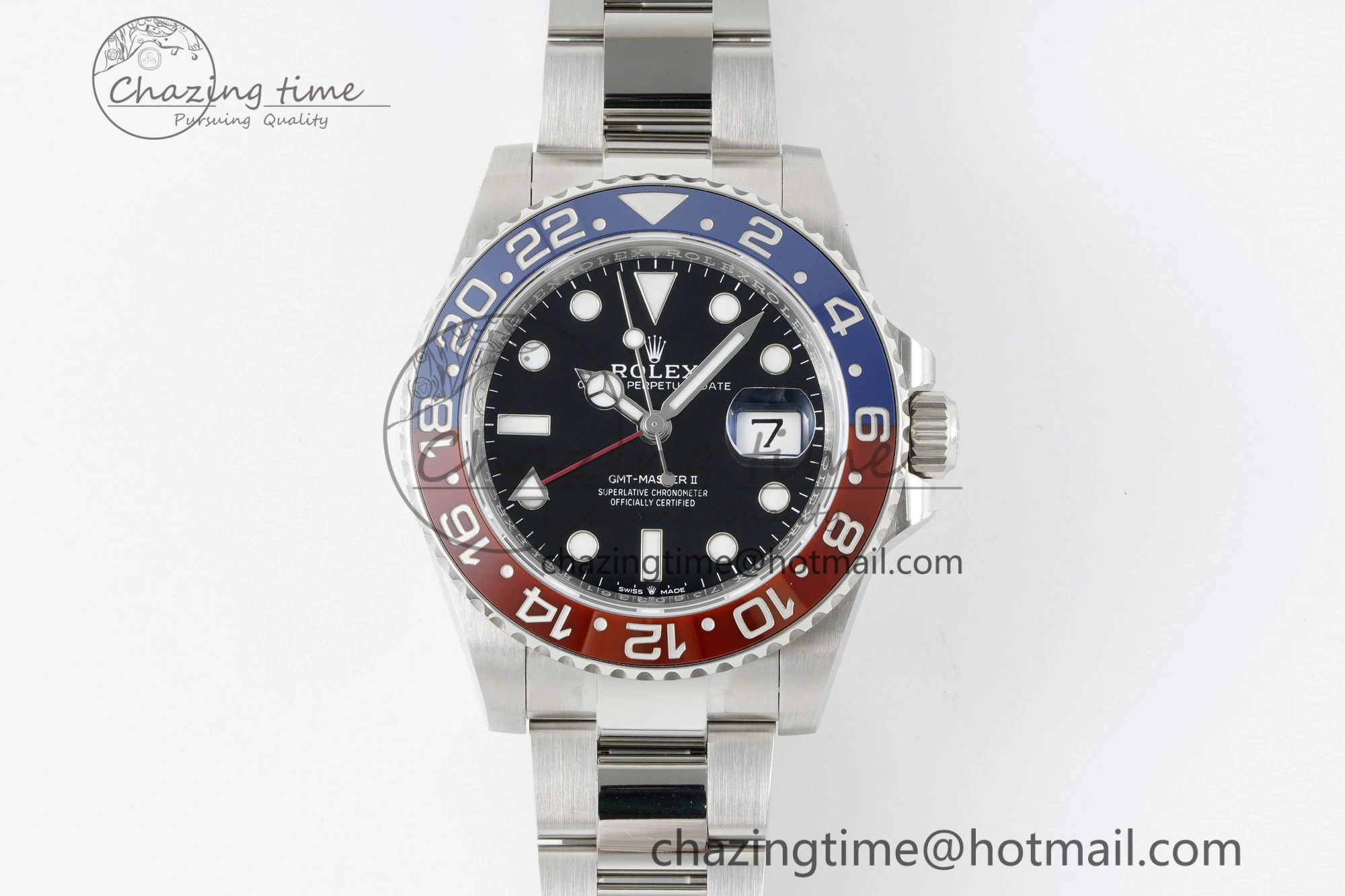 GMT Master II 126710 BLRO Pepsi 904L SS C+F 1:1 Best Edition Black Dial on Oyster Bracelet VR3285 CHS