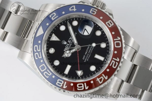 GMT Master II 126710 BLRO Pepsi 904L SS C+F 1:1 Best Edition Black Dial on Oyster Bracelet VR3285 CHS