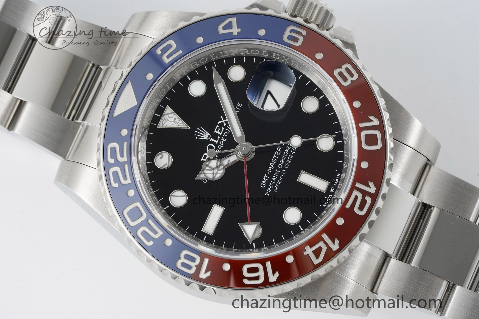 GMT Master II 126710 BLRO Pepsi 904L SS C+F 1:1 Best Edition Black Dial on Oyster Bracelet VR3285 CHS