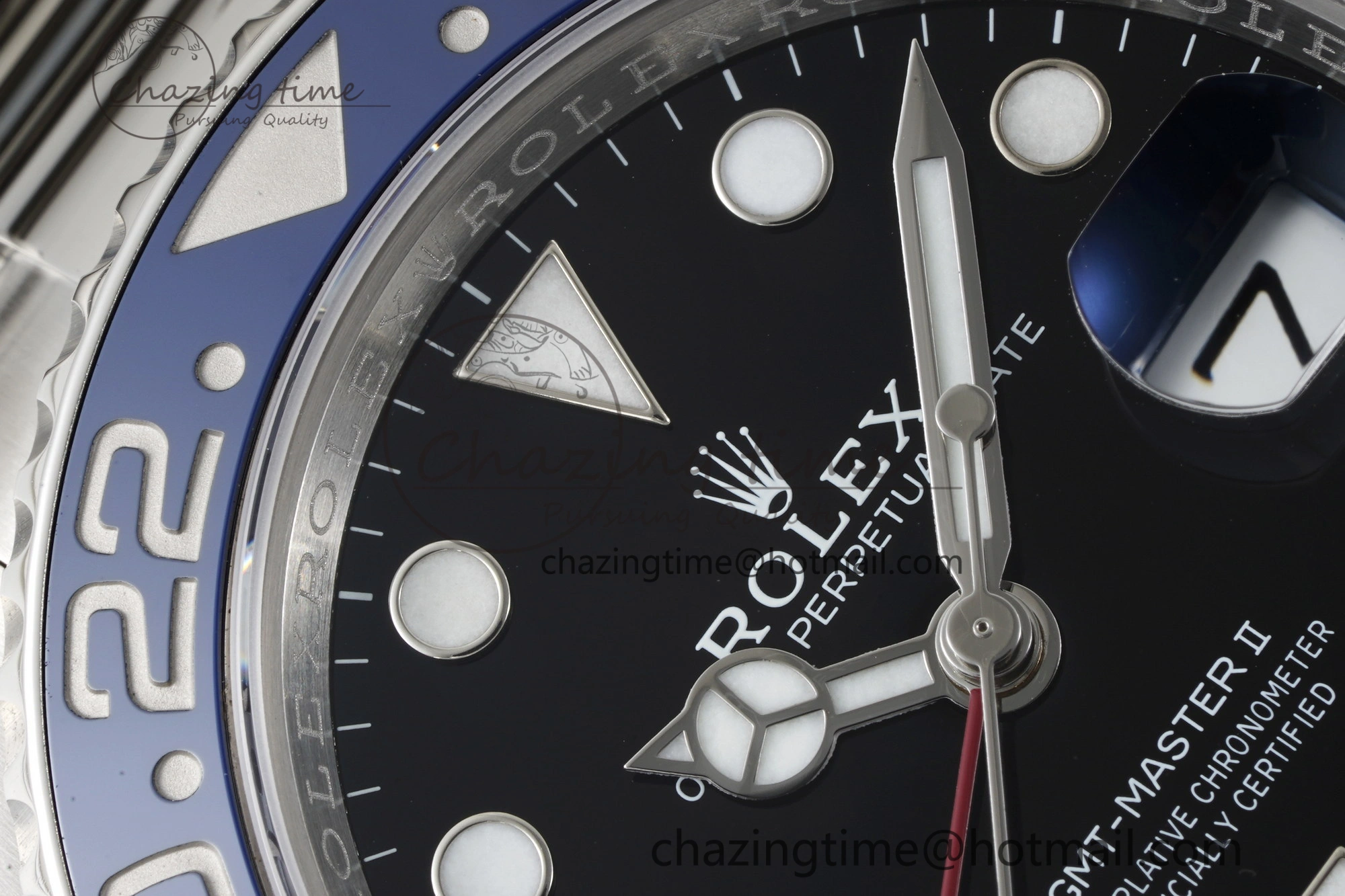 GMT Master II 126710 BLRO Pepsi 904L SS C+F 1:1 Best Edition Black Dial on Oyster Bracelet VR3285 CHS