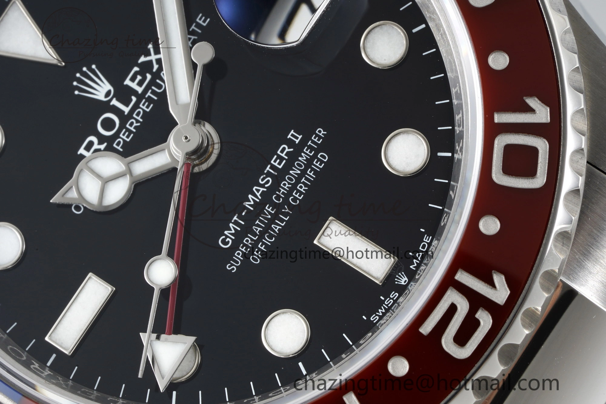 GMT Master II 126710 BLRO Pepsi 904L SS C+F 1:1 Best Edition Black Dial on Oyster Bracelet VR3285 CHS