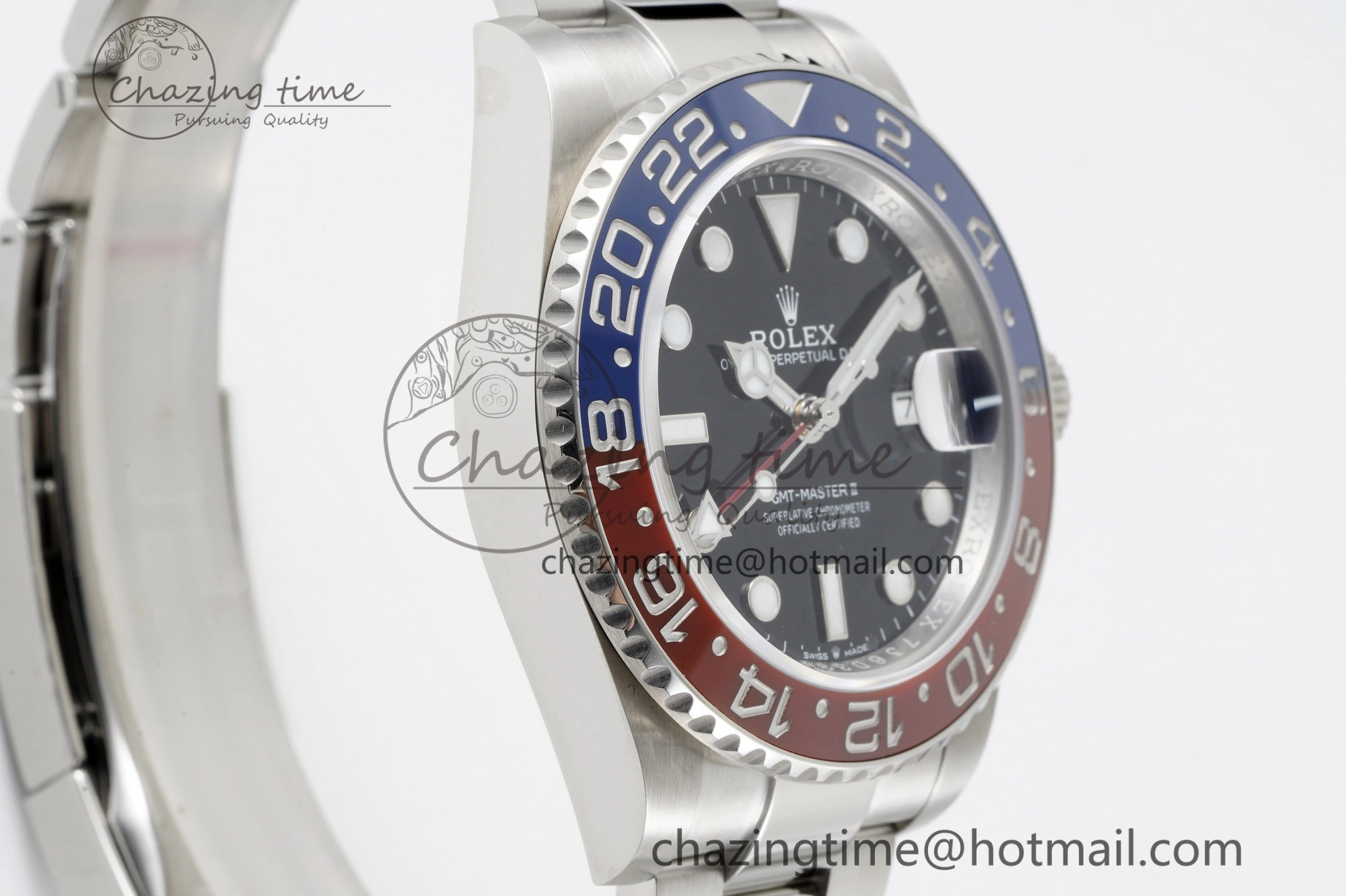 GMT Master II 126710 BLRO Pepsi 904L SS C+F 1:1 Best Edition Black Dial on Oyster Bracelet VR3285 CHS