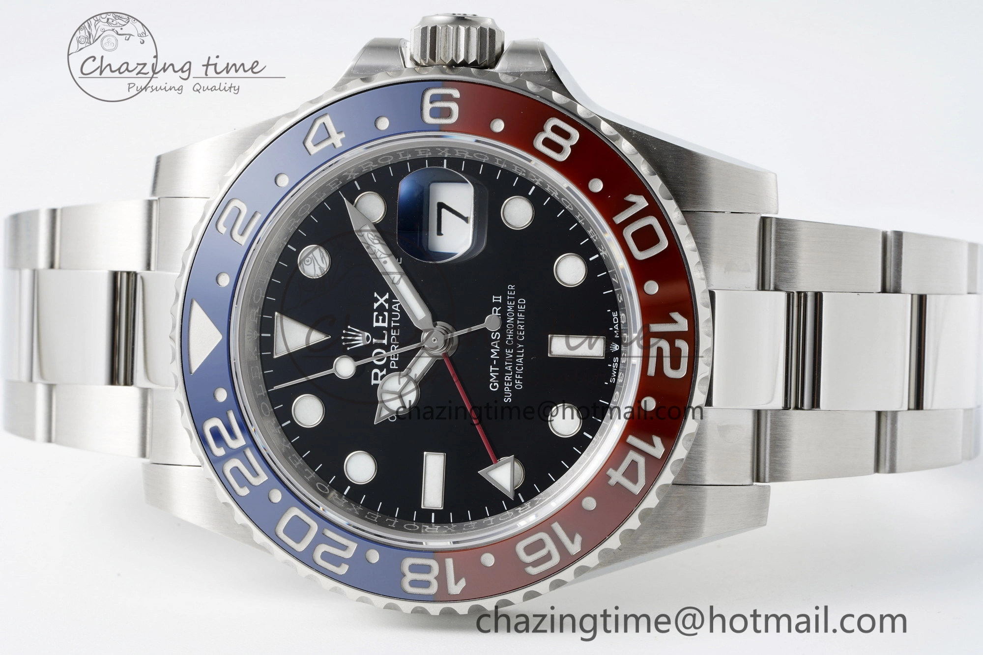 GMT Master II 126710 BLRO Pepsi 904L SS C+F 1:1 Best Edition Black Dial on Oyster Bracelet VR3285 CHS