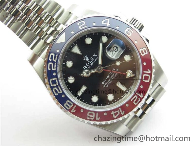 GMT-Master II 126710 BLRO Pepsi Red Blue Ceramic 904L Steel VRF 1:1 Best Edition SA3285 CHS MAX Version