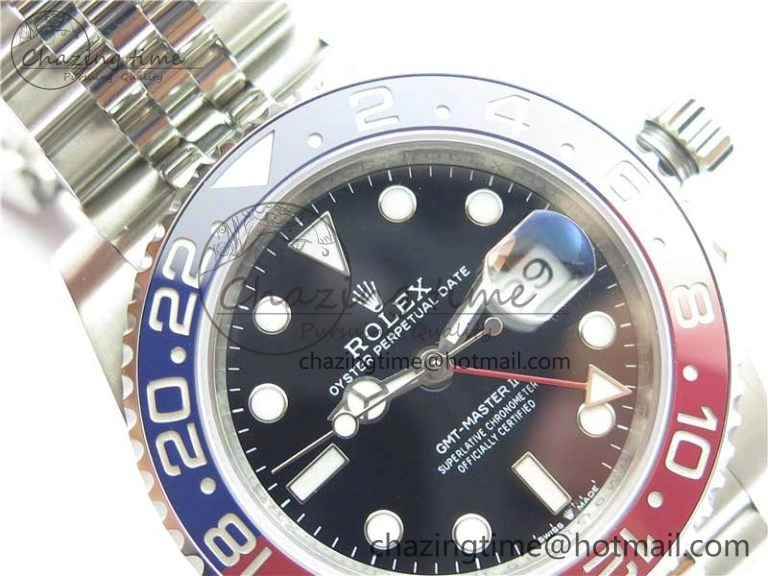 GMT-Master II 126710 BLRO Pepsi Red Blue Ceramic 904L Steel VRF 1:1 Best Edition SA3285 CHS MAX Version