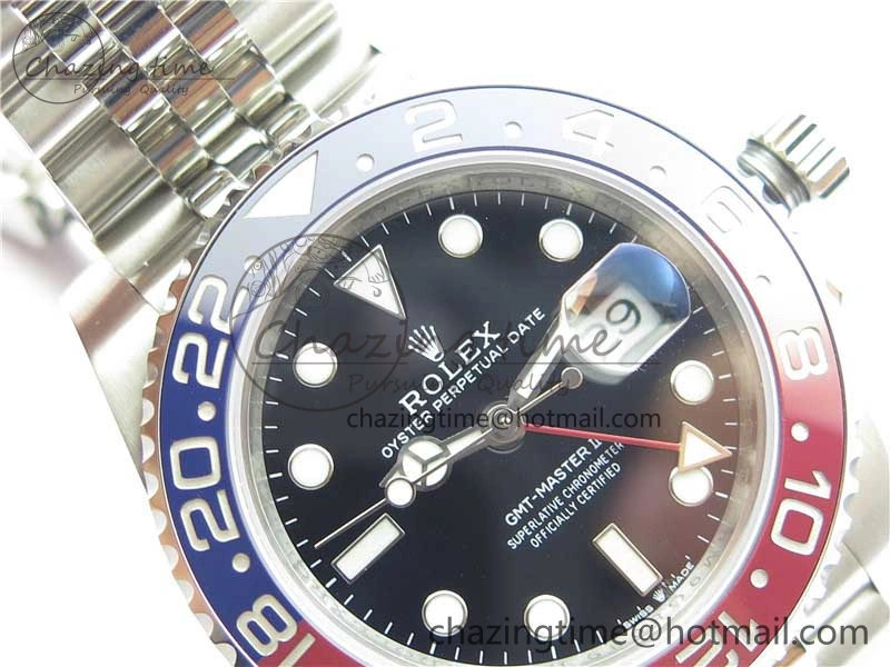 GMT-Master II 126710 BLRO Pepsi Red Blue Ceramic 904L Steel VRF 1:1 Best Edition SA3285 CHS MAX Version