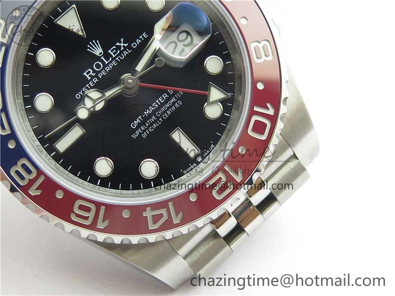 GMT-Master II 126710 BLRO Pepsi Red Blue Ceramic 904L Steel VRF 1:1 Best Edition SA3285 CHS MAX Version