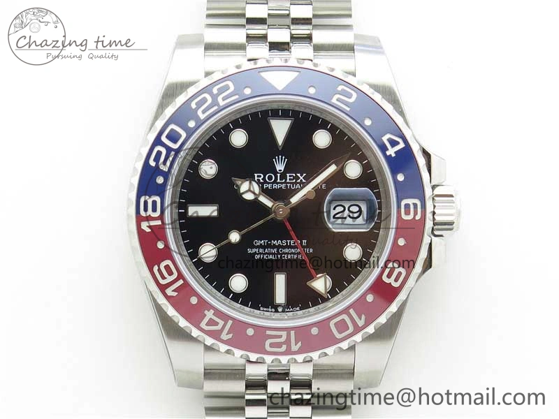 GMT-Master II 126710 BLRO Pepsi Red Blue Ceramic 904L Steel VRF 1:1 Best Edition SA3285 CHS MAX Version