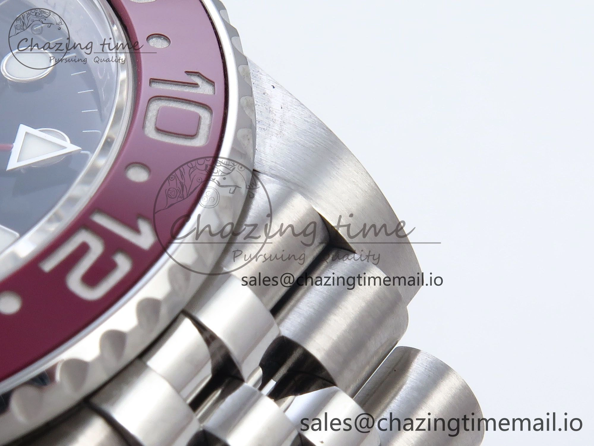 GMT Master II 126710 BLRO QF+ 1:1 Best Edition 904L Steel Black Dial Red Blue Bezel on SS Bracelet SH3285