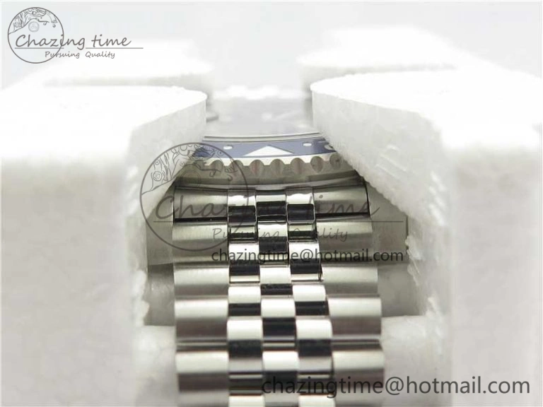 GMT Master II 126710 BLRO Real Ceramic 904L SS Noob 1:1 Best Edition on Bracelet A3285 (Correct Hand Stack)