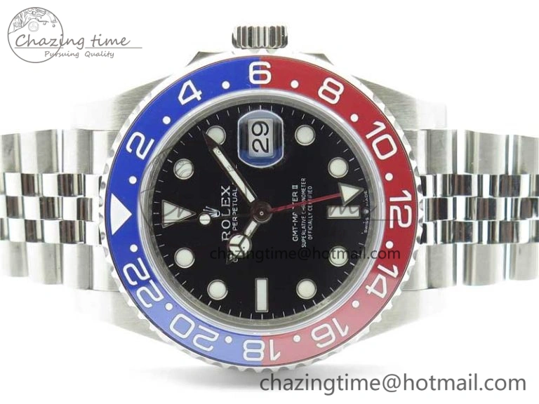 GMT Master II 126710 BLRO Red Blue Ceramic 316L Steel Bp Maker 1:1 Best Edition on SS Bracelet SA3285