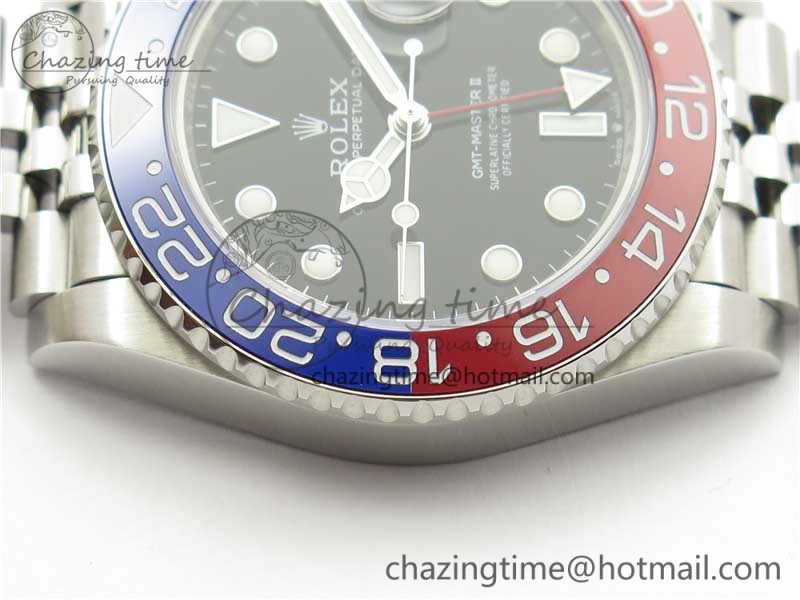 GMT Master II 126710 BLRO Red Blue Ceramic 316L Steel Bp Maker 1:1 Best Edition on SS Bracelet SA3285