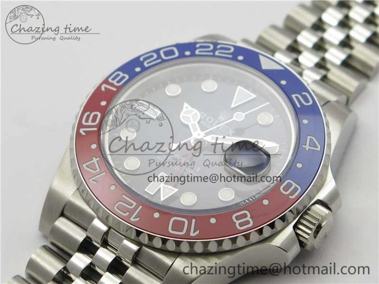 GMT Master II 126710 BLRO Red Blue Ceramic 316L Steel Bp Maker 1:1 Best Edition on SS Bracelet SA3285