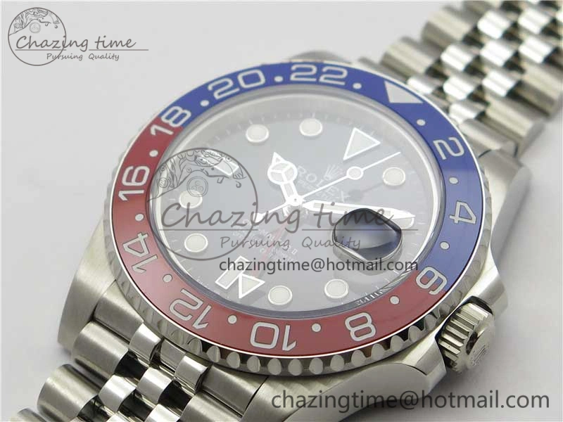 GMT Master II 126710 BLRO Red Blue Ceramic 316L Steel Bp Maker 1:1 Best Edition on SS Bracelet SA3285