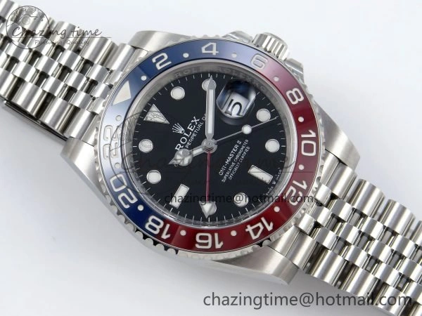 GMT-Master II 126710 BLRO Red Blue Ceramic 904L Steel Clean Factory Best Edition on Jubilee Bracelet DD3285 V2